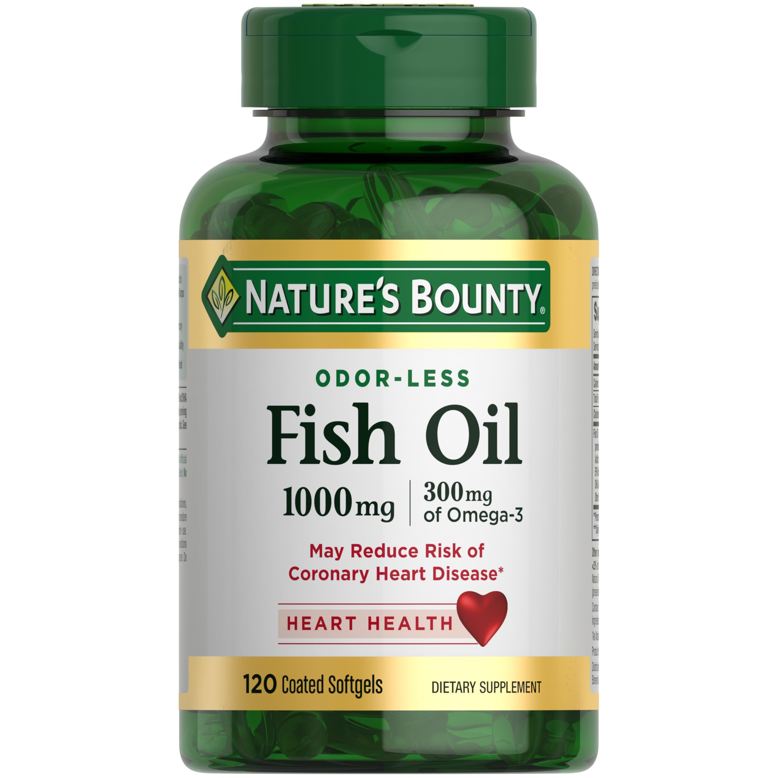 Foto 2 pulgar | Suplemento de Aceite de Pescado Nature's Bounty 300 mg de Omega 3 120 g - Venta Internacional