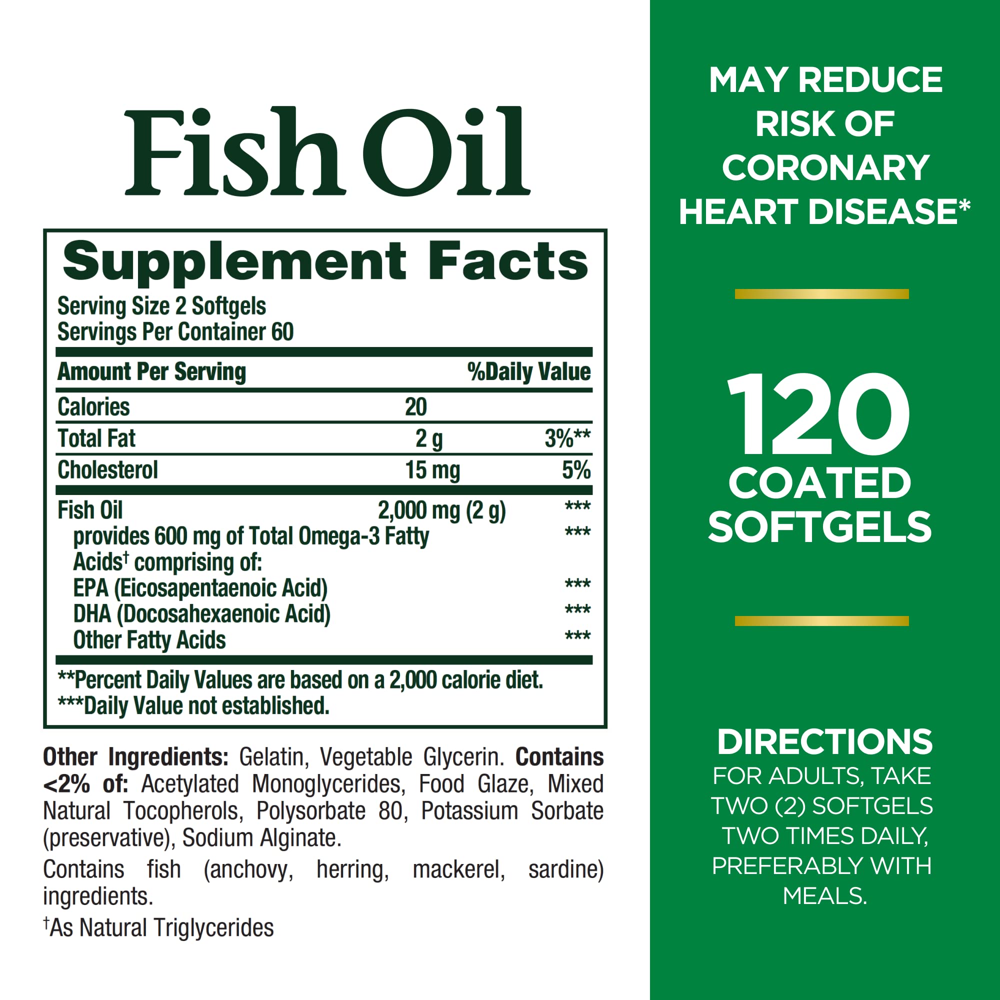 Foto 3 pulgar | Suplemento de Aceite de Pescado Nature's Bounty 300 mg de Omega 3 120 g - Venta Internacional