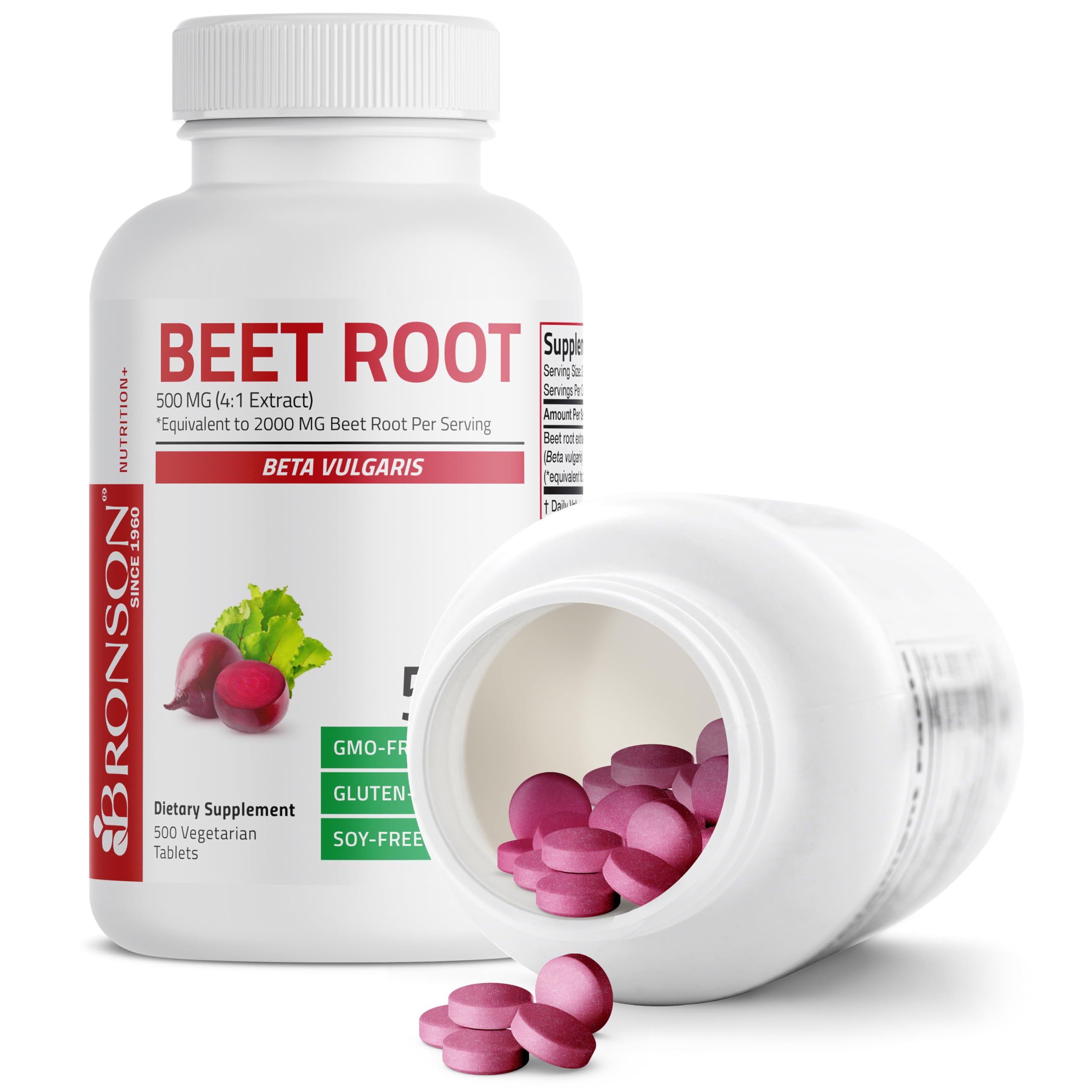 Foto 6 pulgar | Suplemento Bronson Beet Root Extra Strength 500 Comprimidos - Venta Internacional