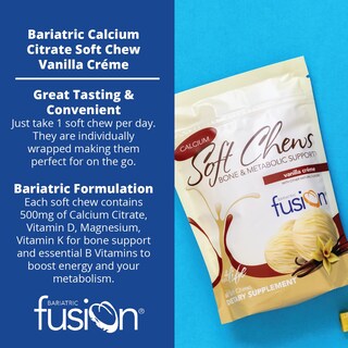 Foto 3 | Suplemento Bariatric Fusion Con Citrato De Calcio 60 Soft Chews-Venta Internacional