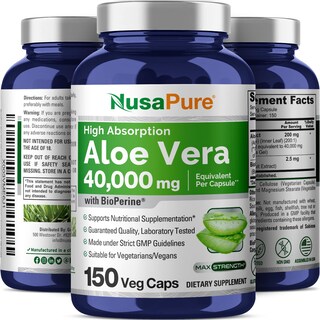 Foto 4 | Suplemento Nusapure Aloe Vera de 150 Cápsulas-Venta Internacional
