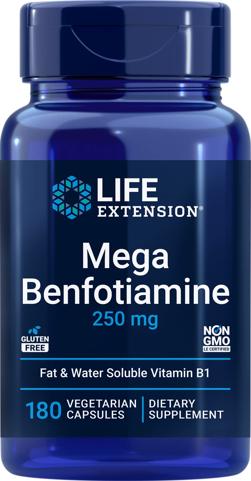 Foto 2 pulgar | Suplemento Life Extension Mega Benfotiamina 250 mg 180 Cápsulas - Venta Internacional