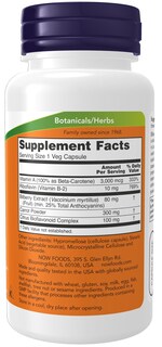 Foto 2 | Suplemento Now Foods Complejo de Arándanos 80 mg 100 Cápsulas Vegetarianas - Venta Internacional