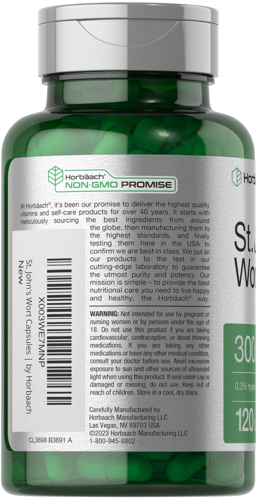 Foto 4 pulgar | Suplemento Horbäach St. John's Wort de 120 Cápsulas-Venta Internacional