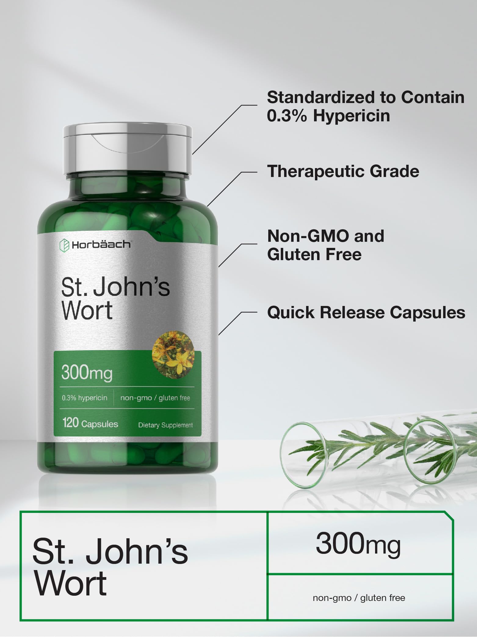 Foto 5 pulgar | Suplemento Horbäach St. John's Wort de 120 Cápsulas-Venta Internacional