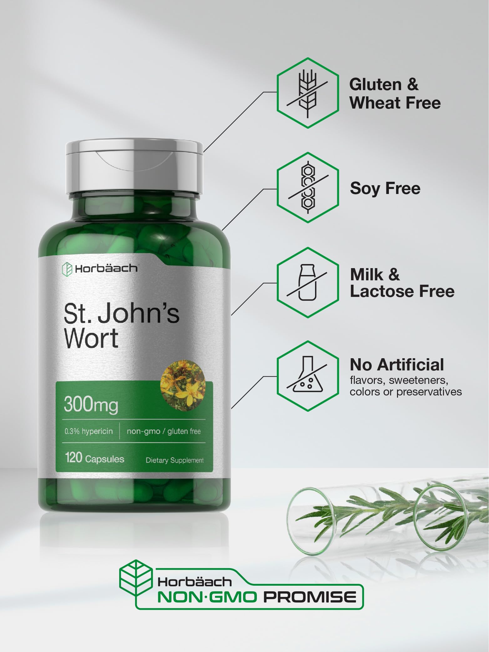 Foto 6 pulgar | Suplemento Horbäach St. John's Wort de 120 Cápsulas-Venta Internacional