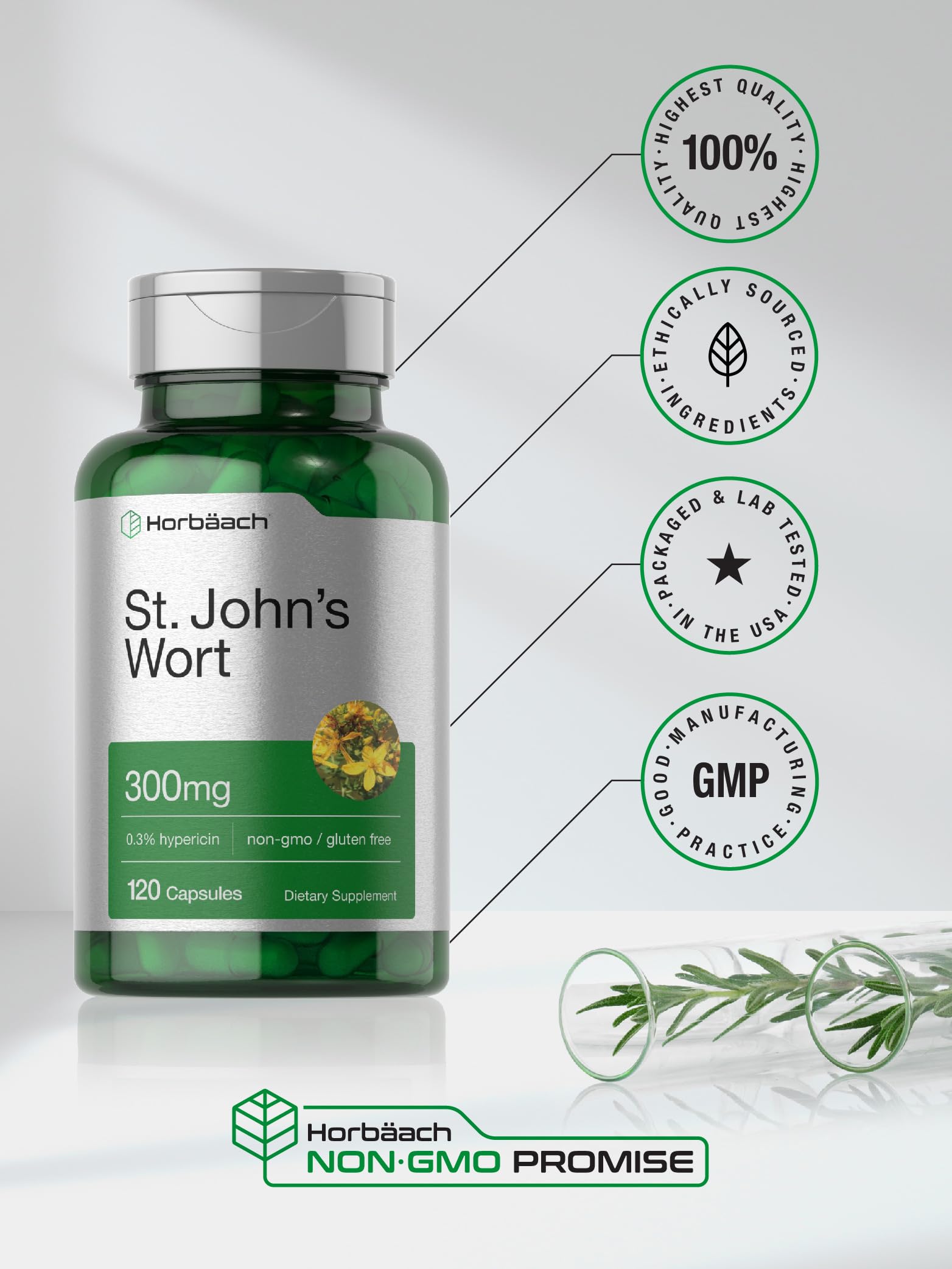 Foto 7 pulgar | Suplemento Horbäach St. John's Wort de 120 Cápsulas-Venta Internacional