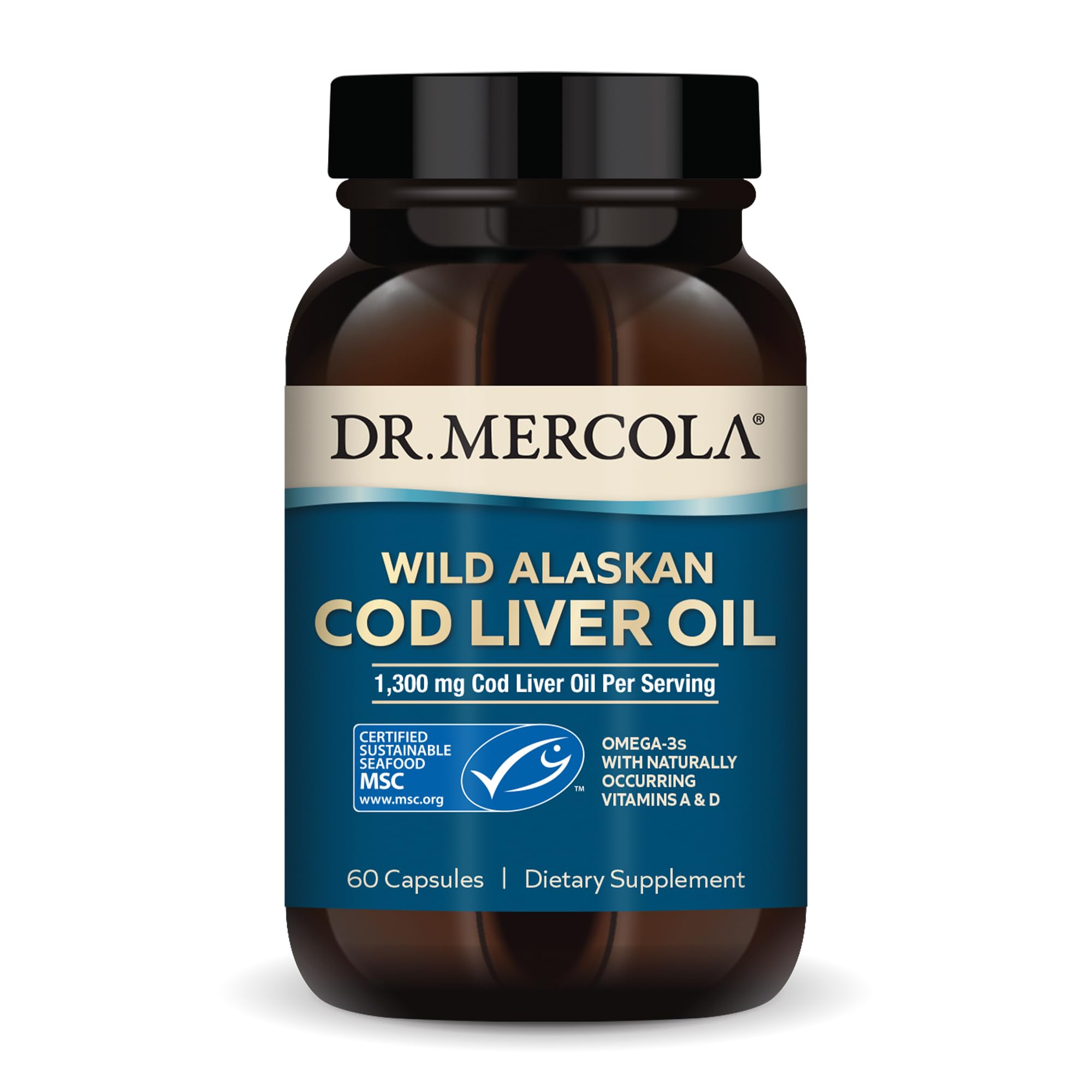 Foto 1 | Suplemento Dr. Mercola Cod Liver Oil de 60 Cápsulas-Venta Internacional