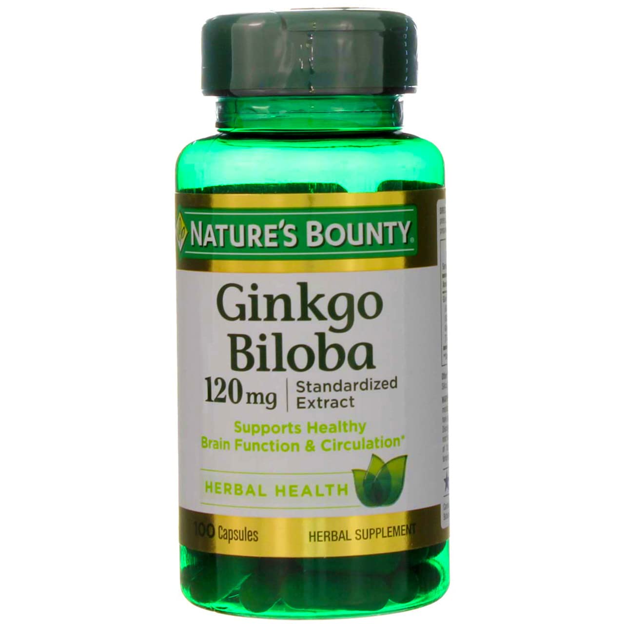 Foto 2 pulgar | Suplemento Nature's Bounty Ginkgo Biloba 100 Cápsulas de 120 mg-Venta Internacional