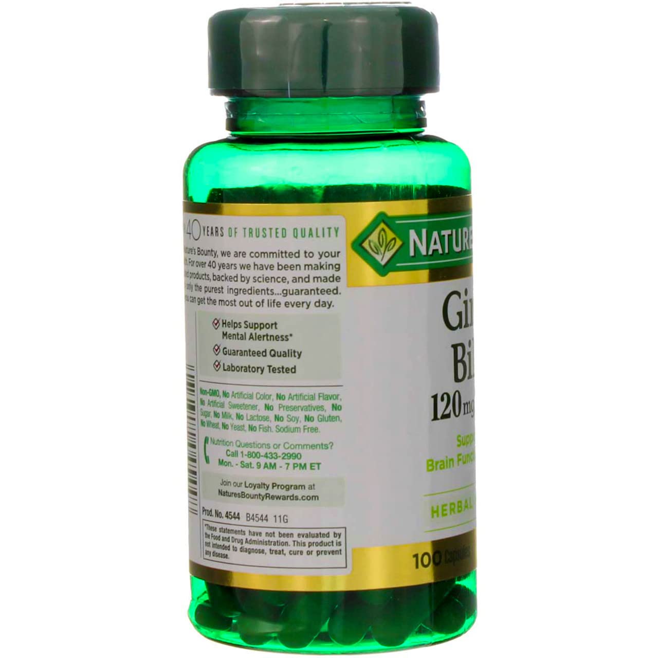 Foto 4 pulgar | Suplemento Nature's Bounty Ginkgo Biloba 100 Cápsulas de 120 mg-Venta Internacional