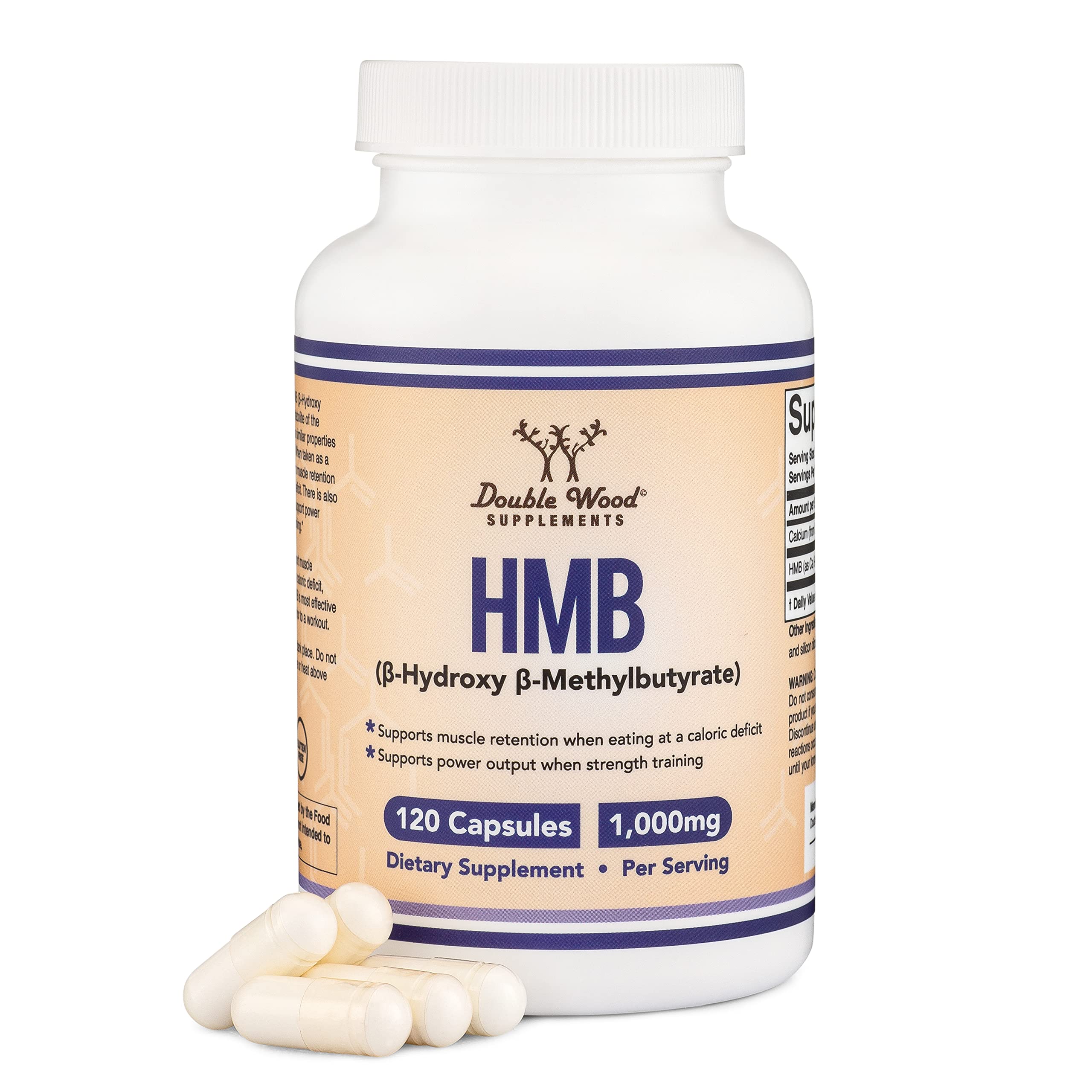 Foto 2 pulgar | Suplemento Double Wood Supplements Hmb de 120 Cápsulas-Venta Internacional