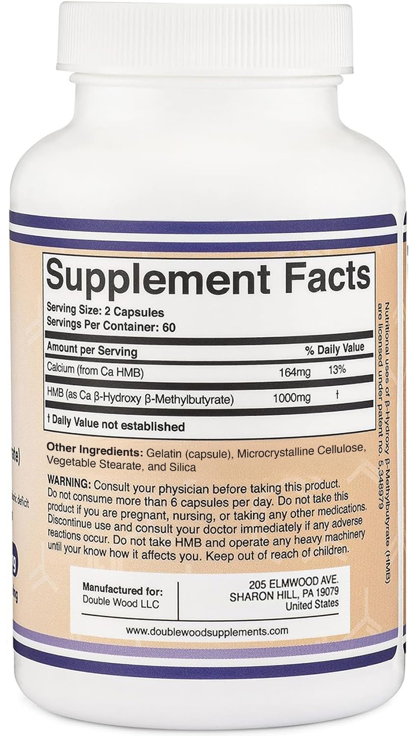Foto 3 pulgar | Suplemento Double Wood Supplements Hmb de 120 Cápsulas-Venta Internacional