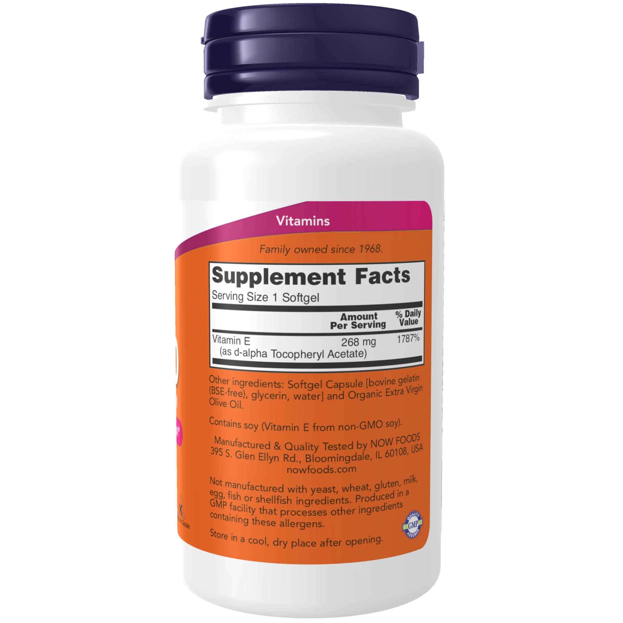 Foto 3 pulgar | Suplemento Now Foods Vitamina E 400 Ui D-alfa Tocoferilo - Venta Internacional
