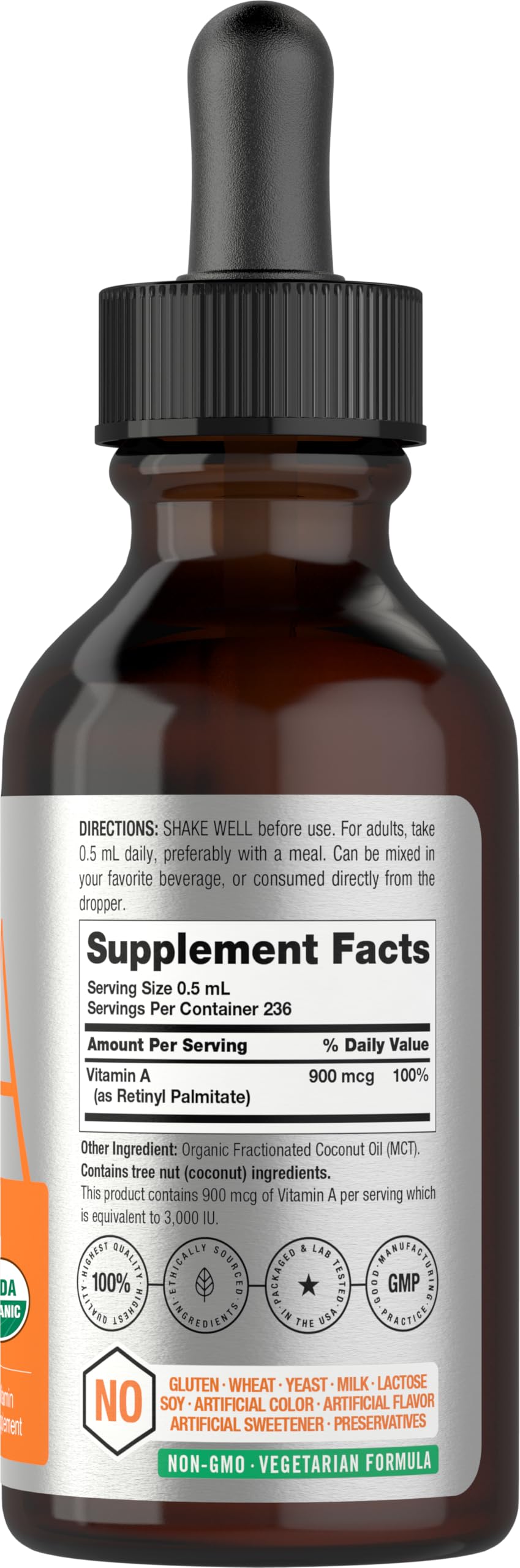 Foto 3 pulgar | Suplemento Horbäach Vitamin A de 118 ml-Venta Internacional