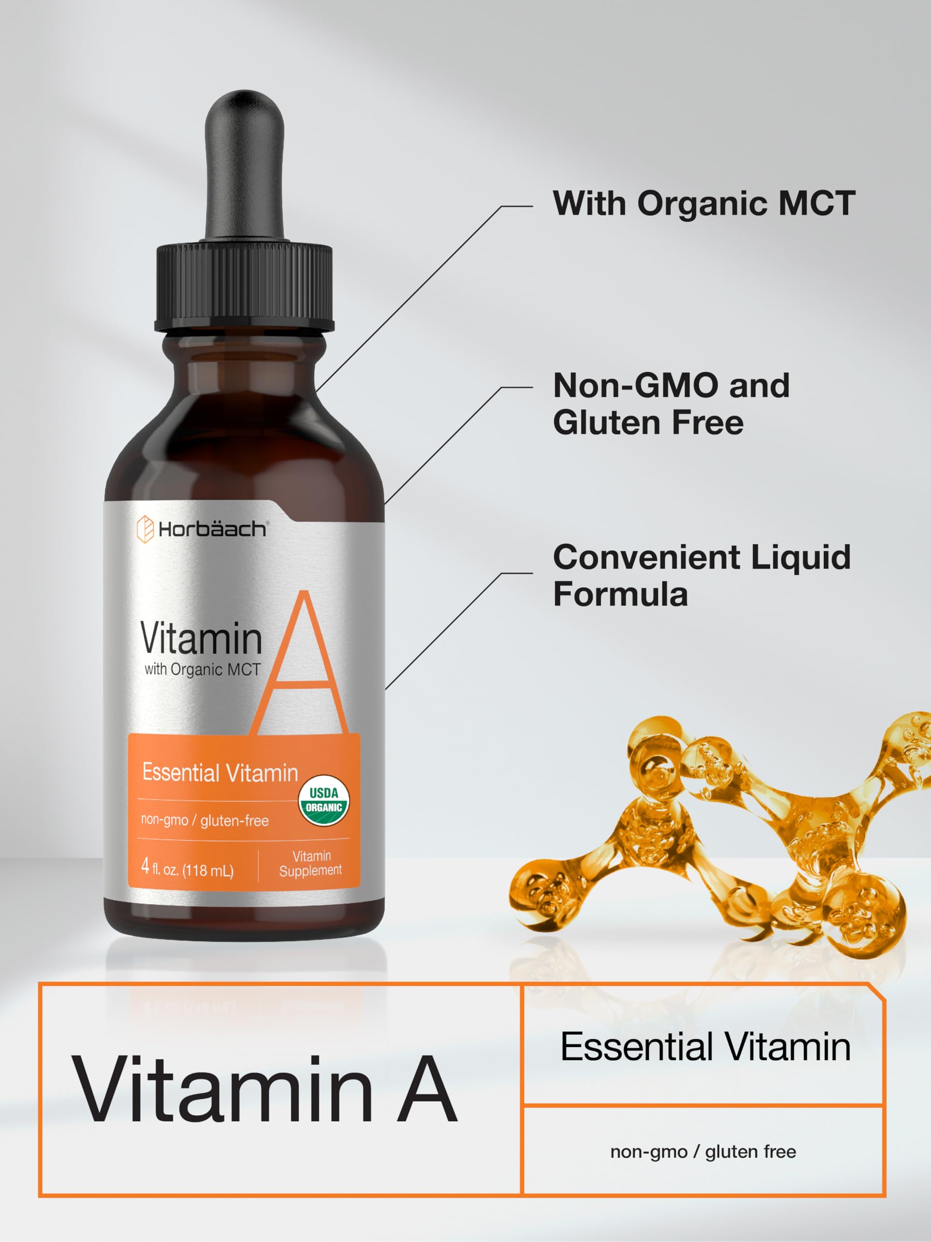 Foto 5 pulgar | Suplemento Horbäach Vitamin A de 118 ml-Venta Internacional