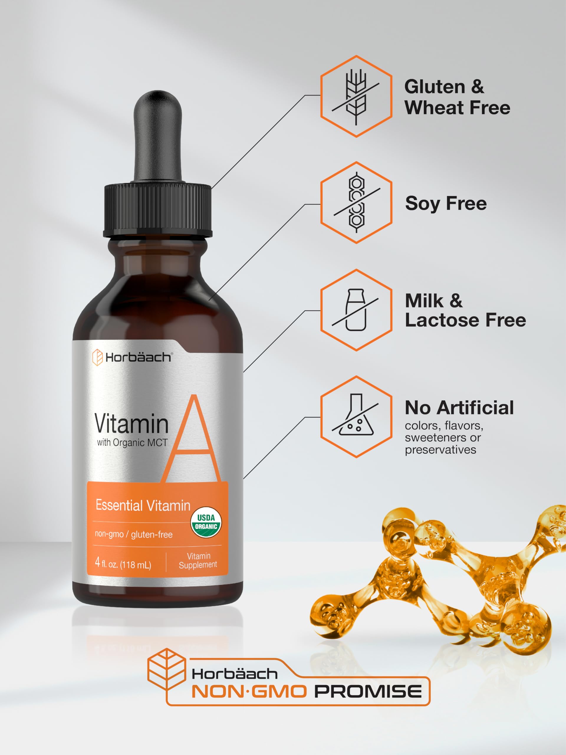 Foto 5 | Suplemento Horbäach Vitamin A de 118 ml-Venta Internacional