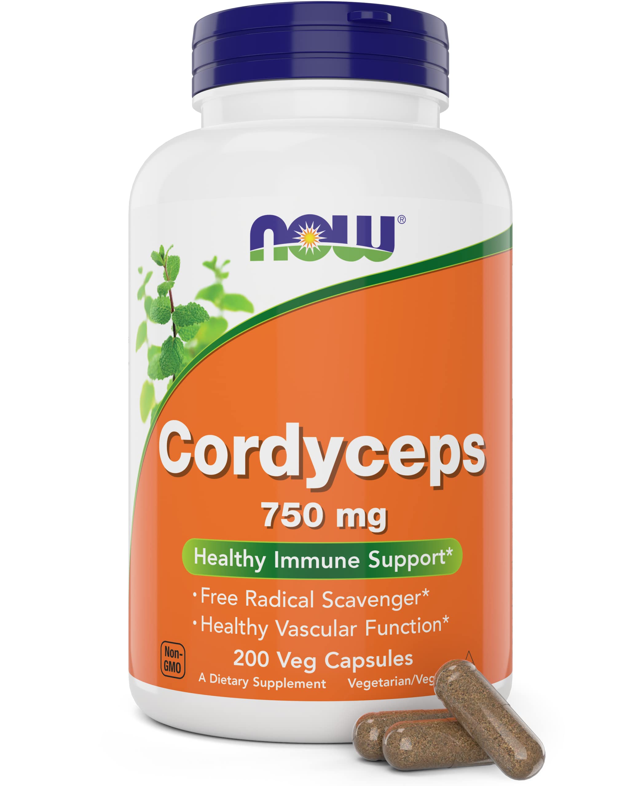 Foto 2 pulgar | Suplemento Orgánico de Cordyceps Now Foods 750 mg 200 Cápsulas Vegetales - Venta Internacional