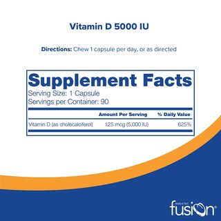 Foto 2 | Suplemento Bariatric Fusion Vitamina D3 5000 Ui 90 Cápsulas - Venta Internacional