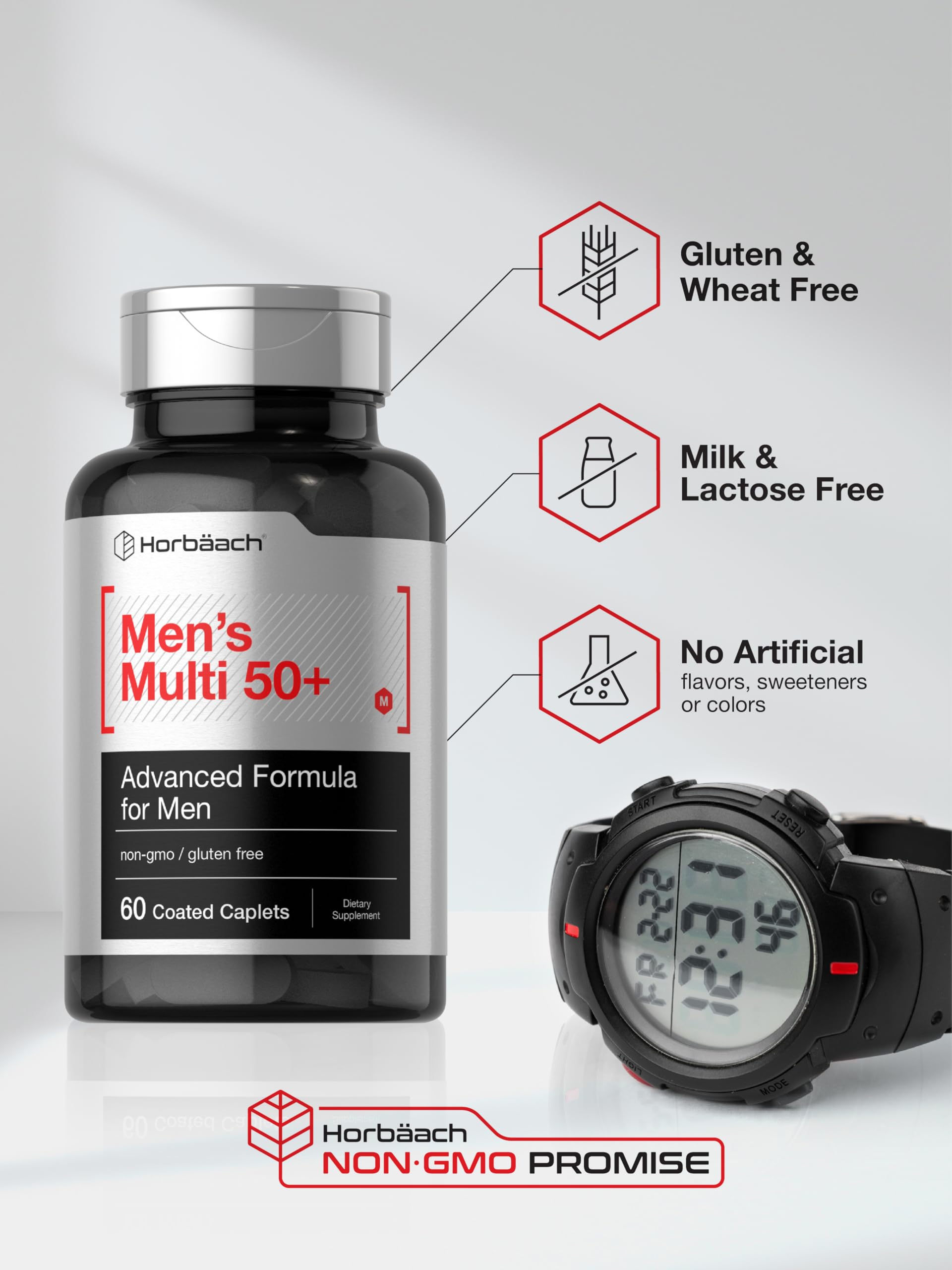 Foto 6 | Suplemento Horbäach Men's Multi 50+ de 60 Tabletas-Venta Internacional