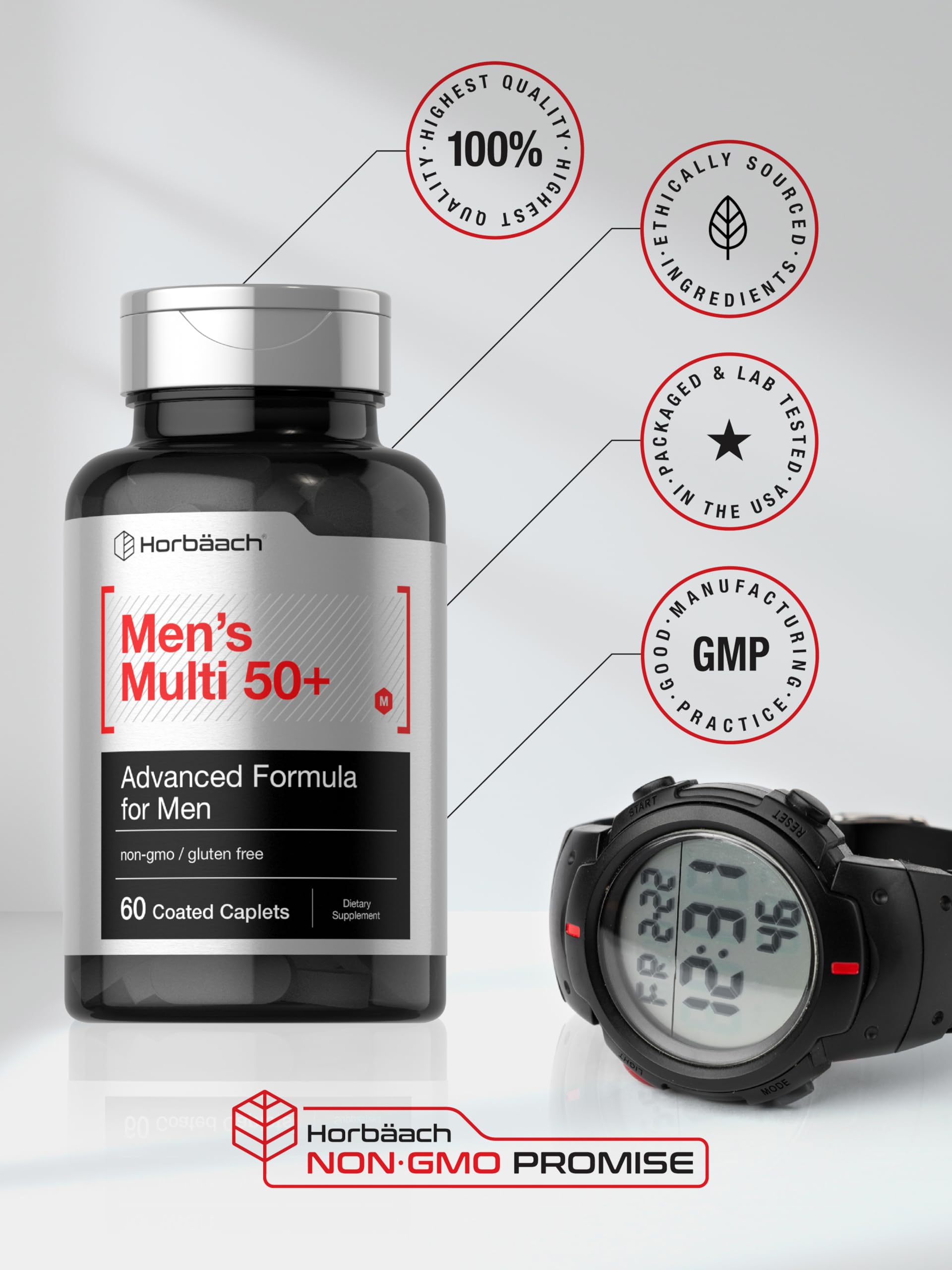 Foto 7 | Suplemento Horbäach Men's Multi 50+ de 60 Tabletas-Venta Internacional