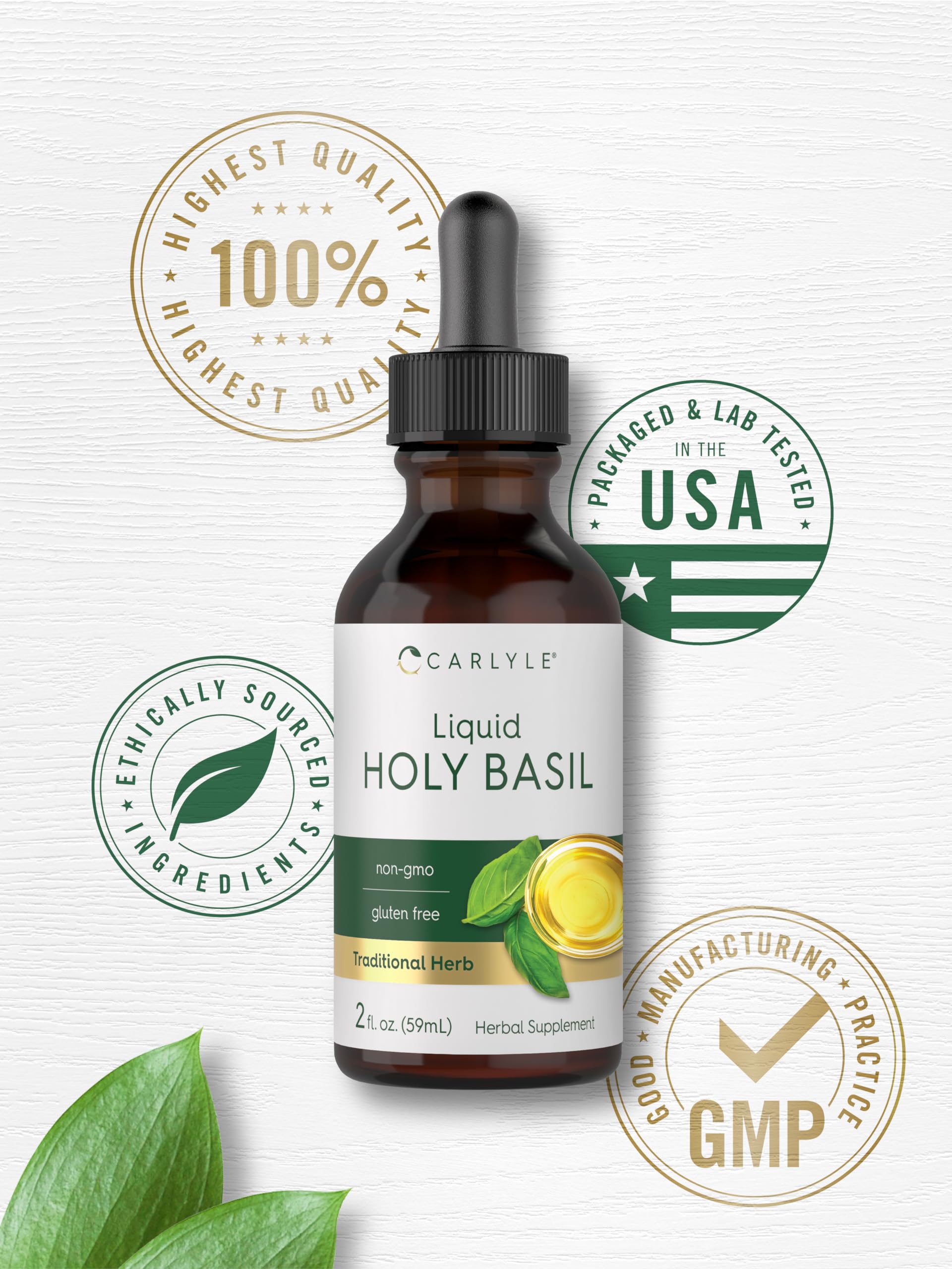 Foto 6 | Suplemento Líquido de Extracto de Albahaca Santa Carlyle 60 Ml - Venta Internacional