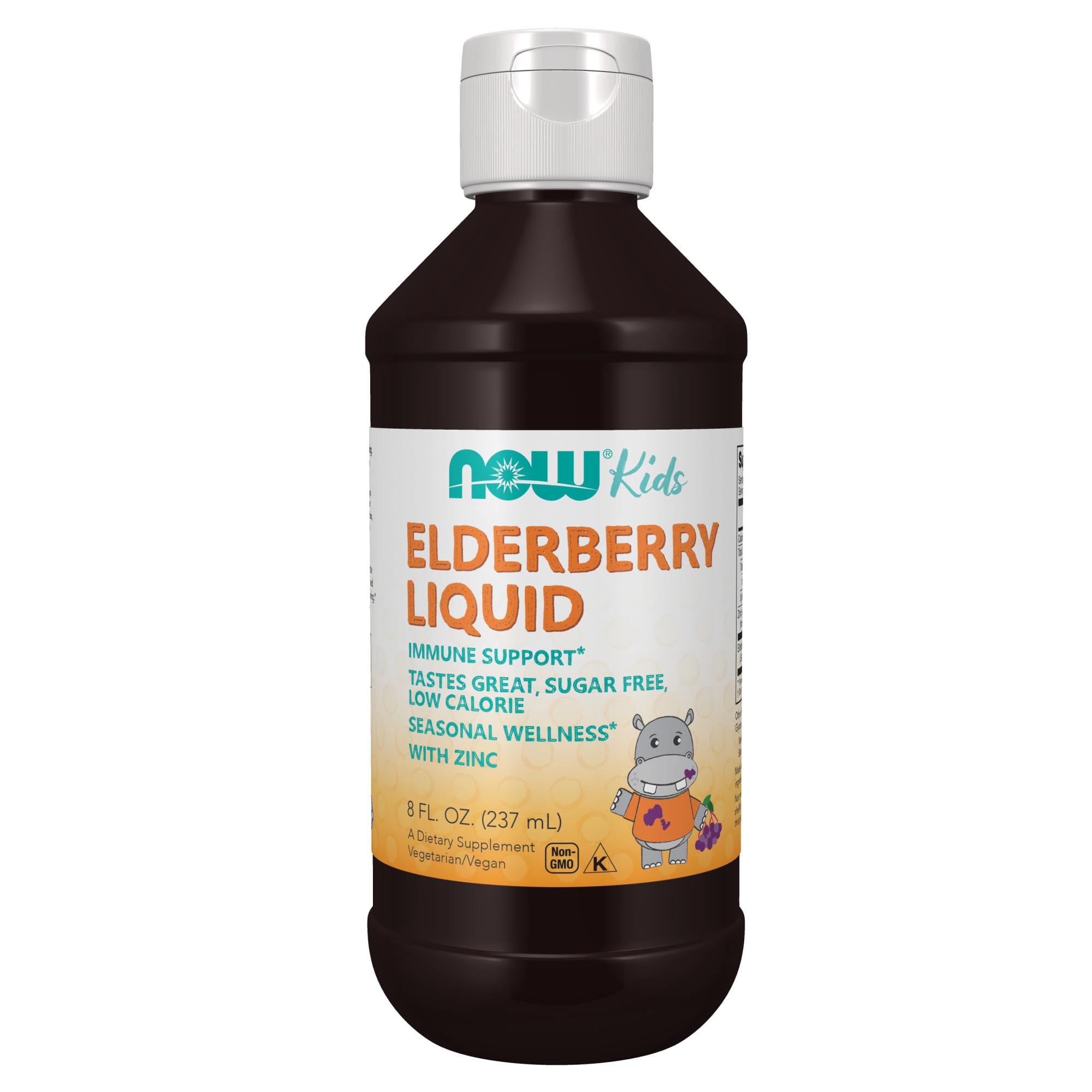 Suplemento Now Foods Liquid Saúco con Zinc 240 ml para Niños - Venta Internacional