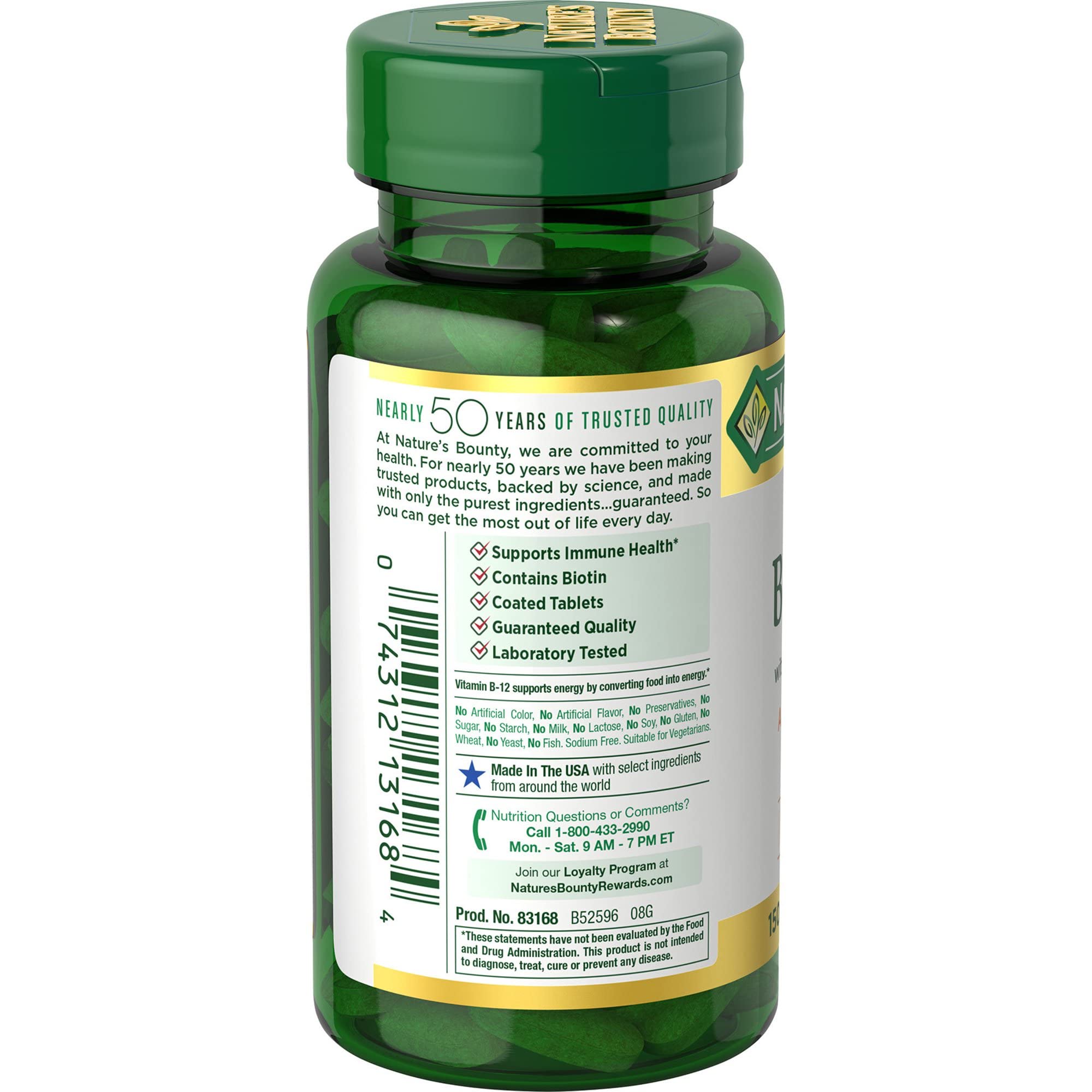 Foto 3 pulgar | Suplemento Nature's Bounty Super B Complex 150 Tabletas - Venta Internacional