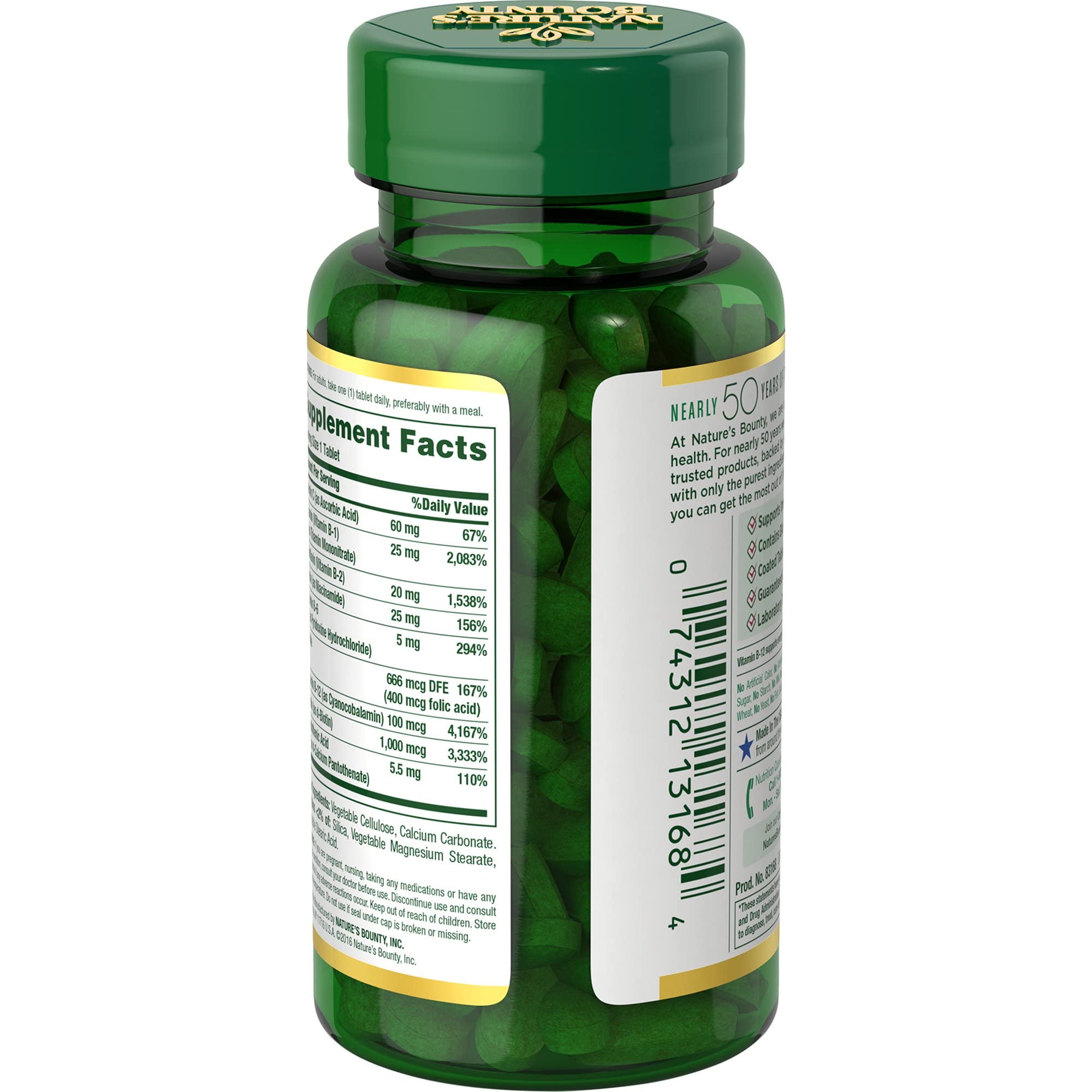 Foto 4 pulgar | Suplemento Nature's Bounty Super B Complex 150 Tabletas - Venta Internacional