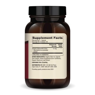 Foto 2 | Suplemento Dietético Dr. Mercola Astaxantina 12 Mg 90 Cápsulas - Venta Internacional