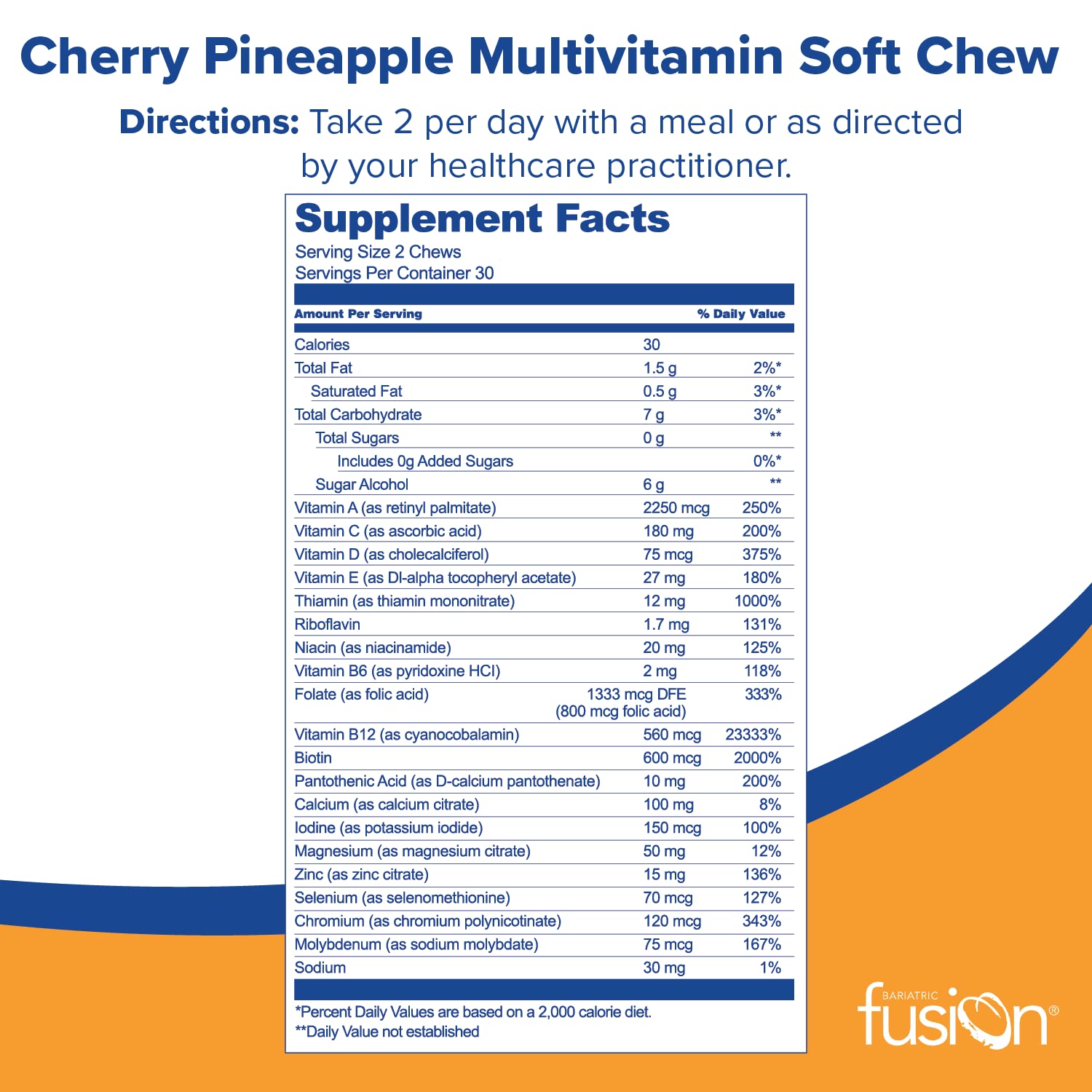 Foto 3 pulgar | Multivitamínico Bariatric Fusion Cherry Pineapple - Venta Internacional