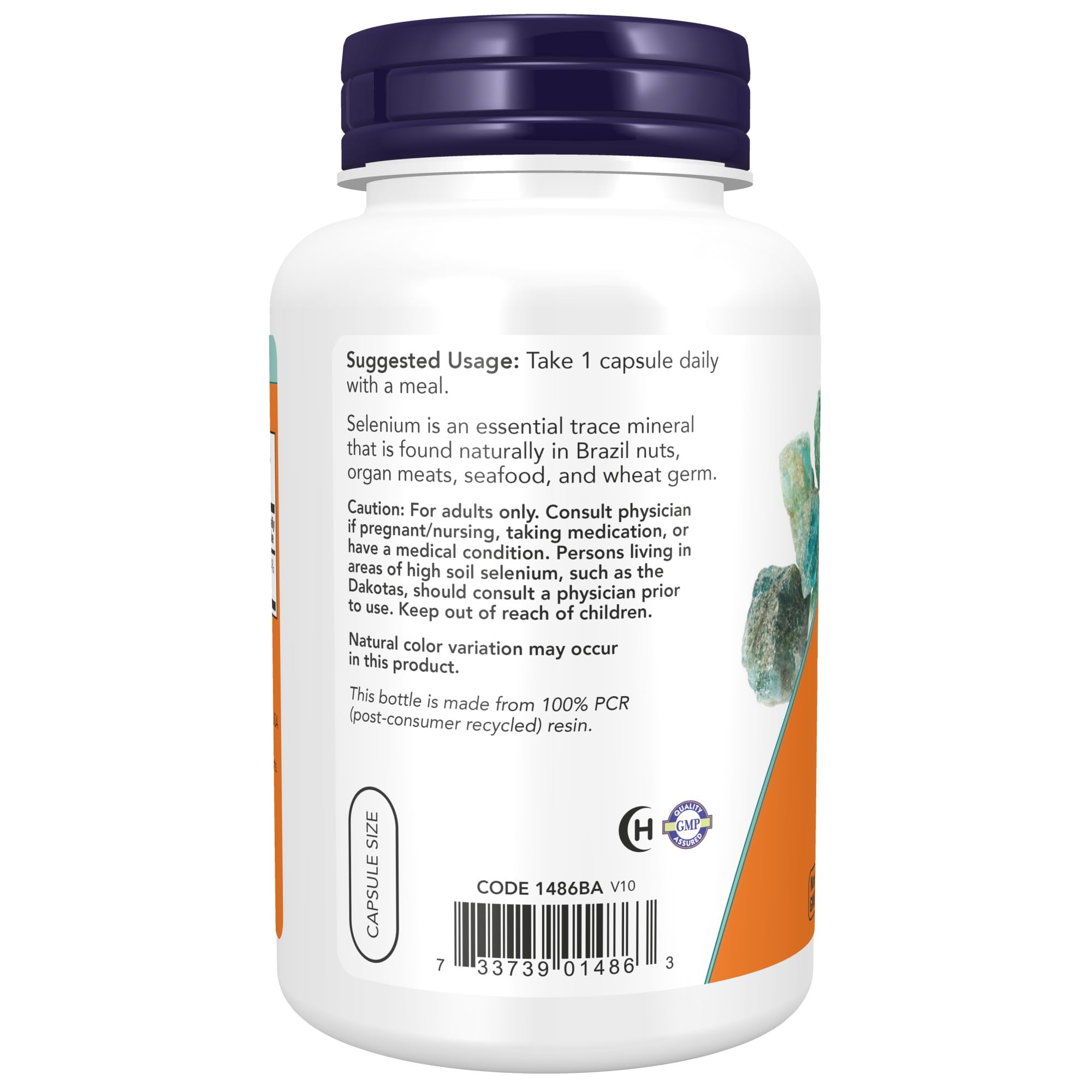 Foto 4 pulgar | Suplemento Now Foods Selenio 200 Mcg 180 Capsulas - Venta Internacional