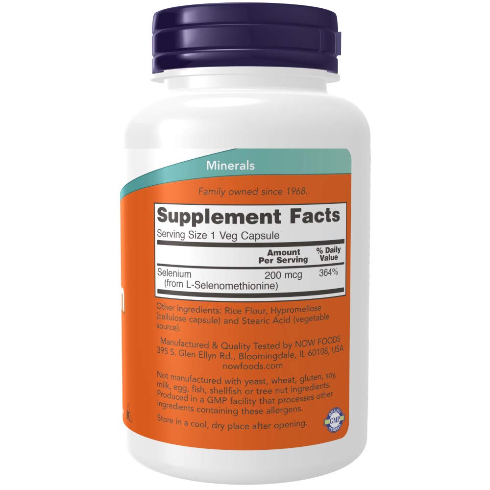 Foto 3 pulgar | Supplement Now Foods Selenio 200 Mcg 180 Cápsulas - Venta Internacional