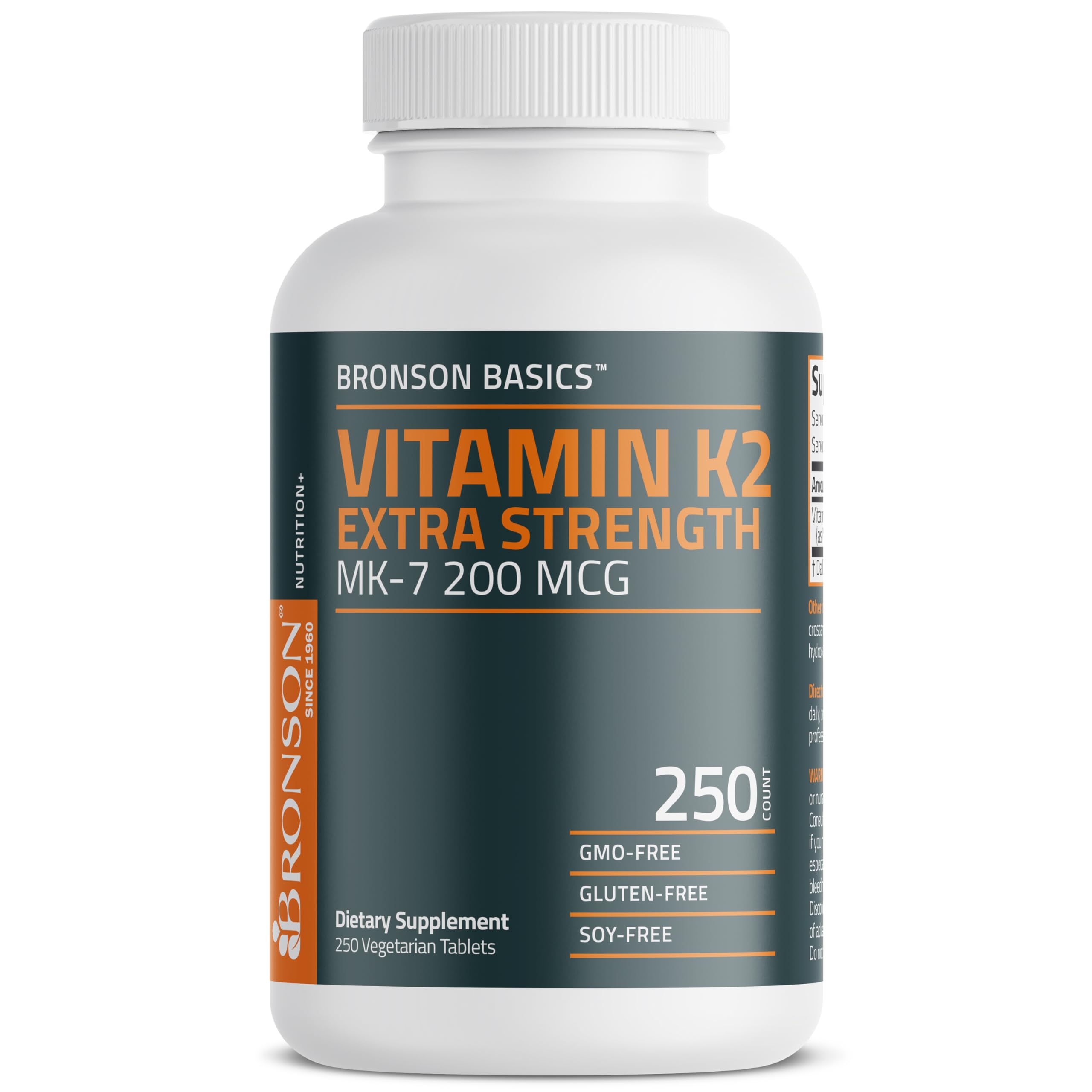 Foto 5 pulgar | Suplemento Bronson Vitamina K2 Mk-7 200 Mcg Extra Strength - Venta Internacional