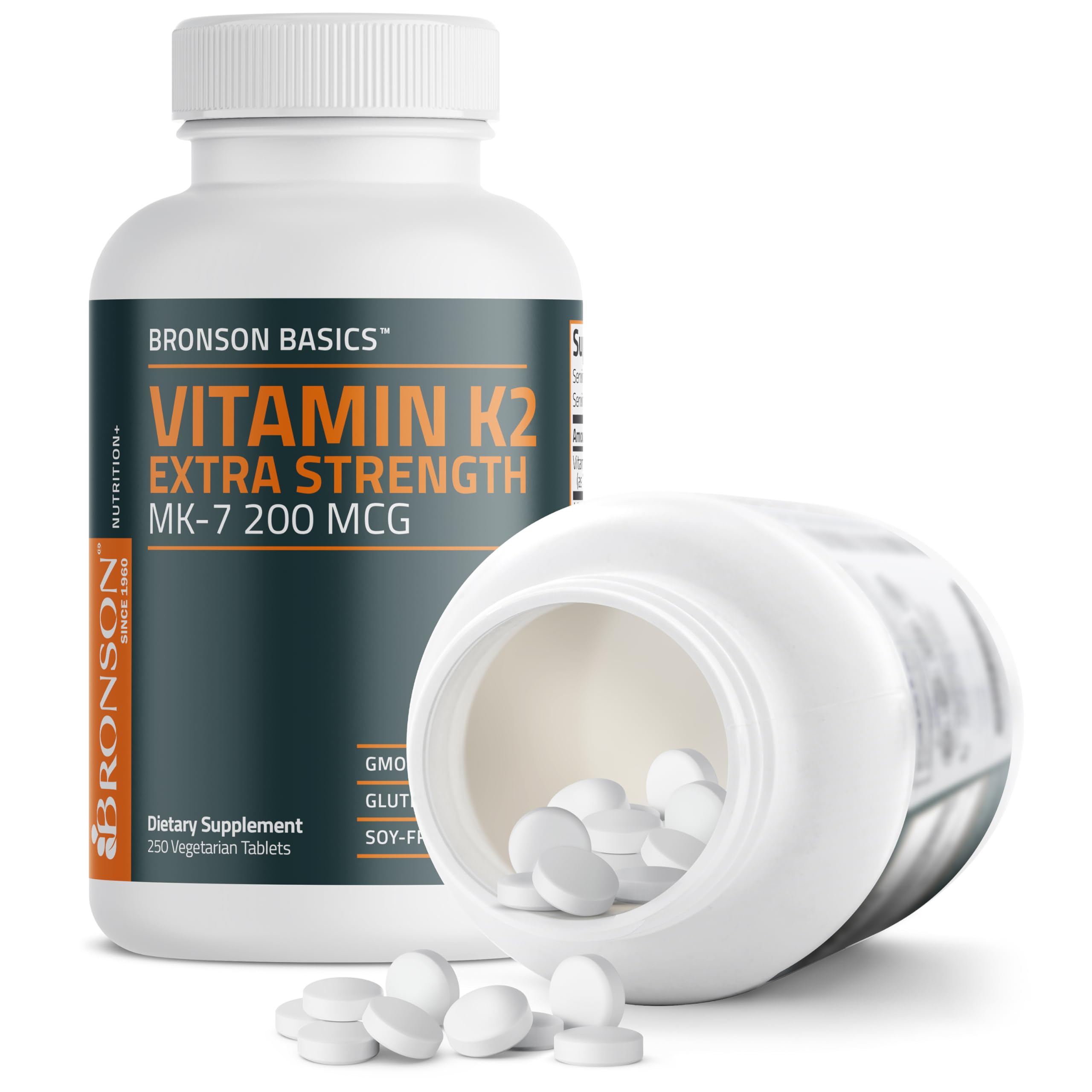 Foto 6 pulgar | Suplemento Bronson Vitamina K2 Mk-7 200 Mcg Extra Strength - Venta Internacional