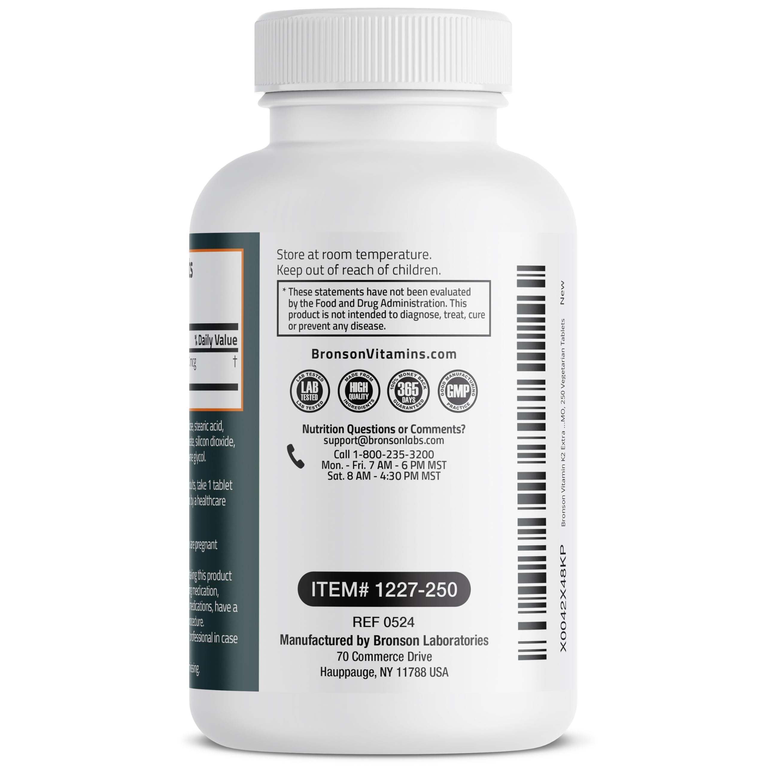 Foto 7 pulgar | Suplemento Bronson Vitamina K2 Mk-7 200 Mcg Extra Strength - Venta Internacional