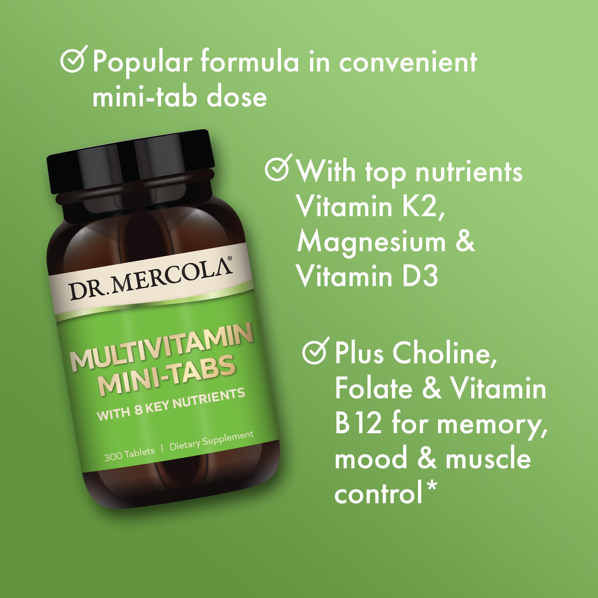 Foto 5 pulgar | Suplementos Multivitamínicos Dr. Mercola Mini-tabs 300 Comprimidos - Venta Internacional