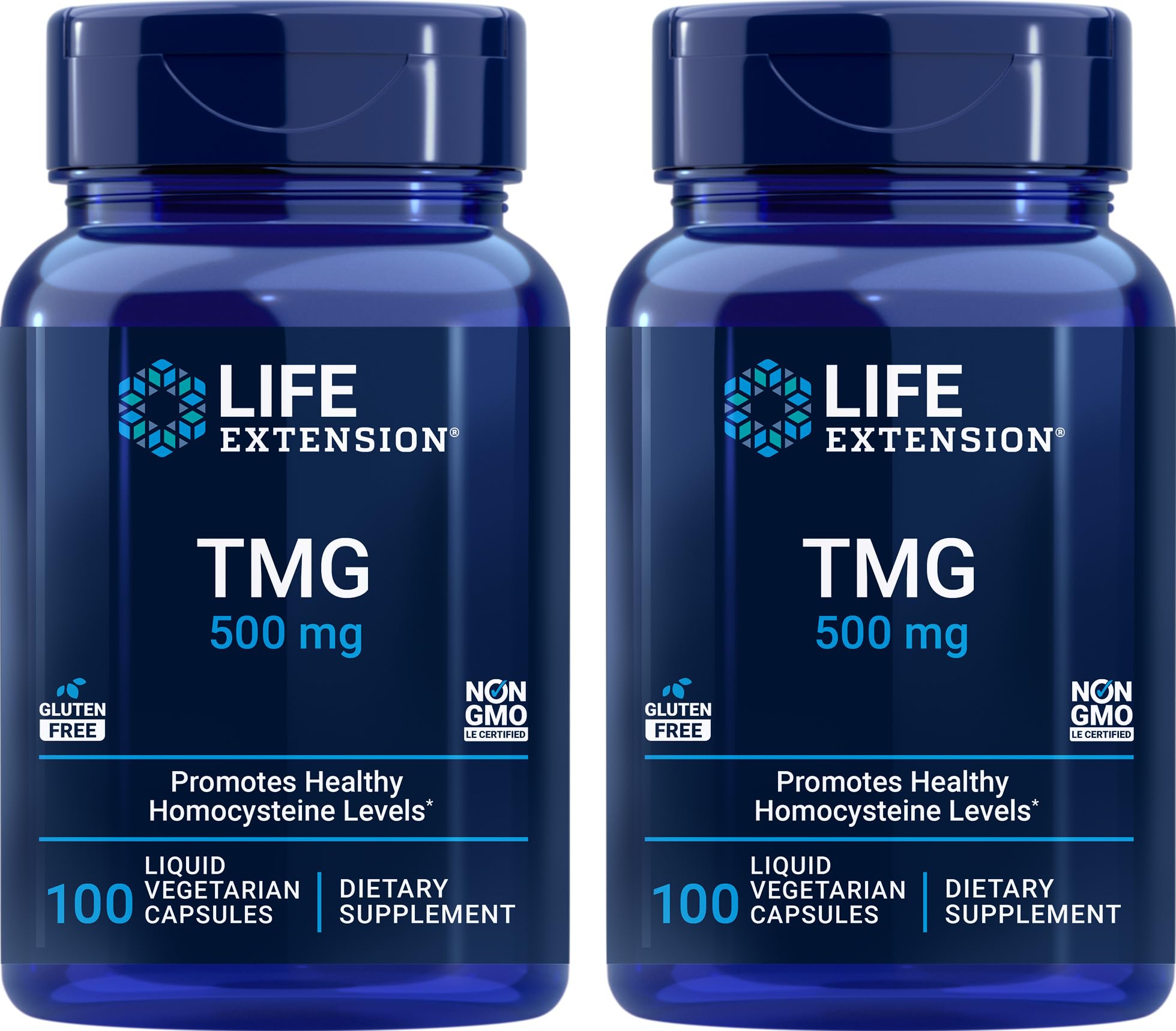 Foto 2 pulgar | Suplemento Life Extension TMG 500 mg 2 Frascos con 100 Cápsulas Vegetarianas Líquidas C/U - Venta Internacional