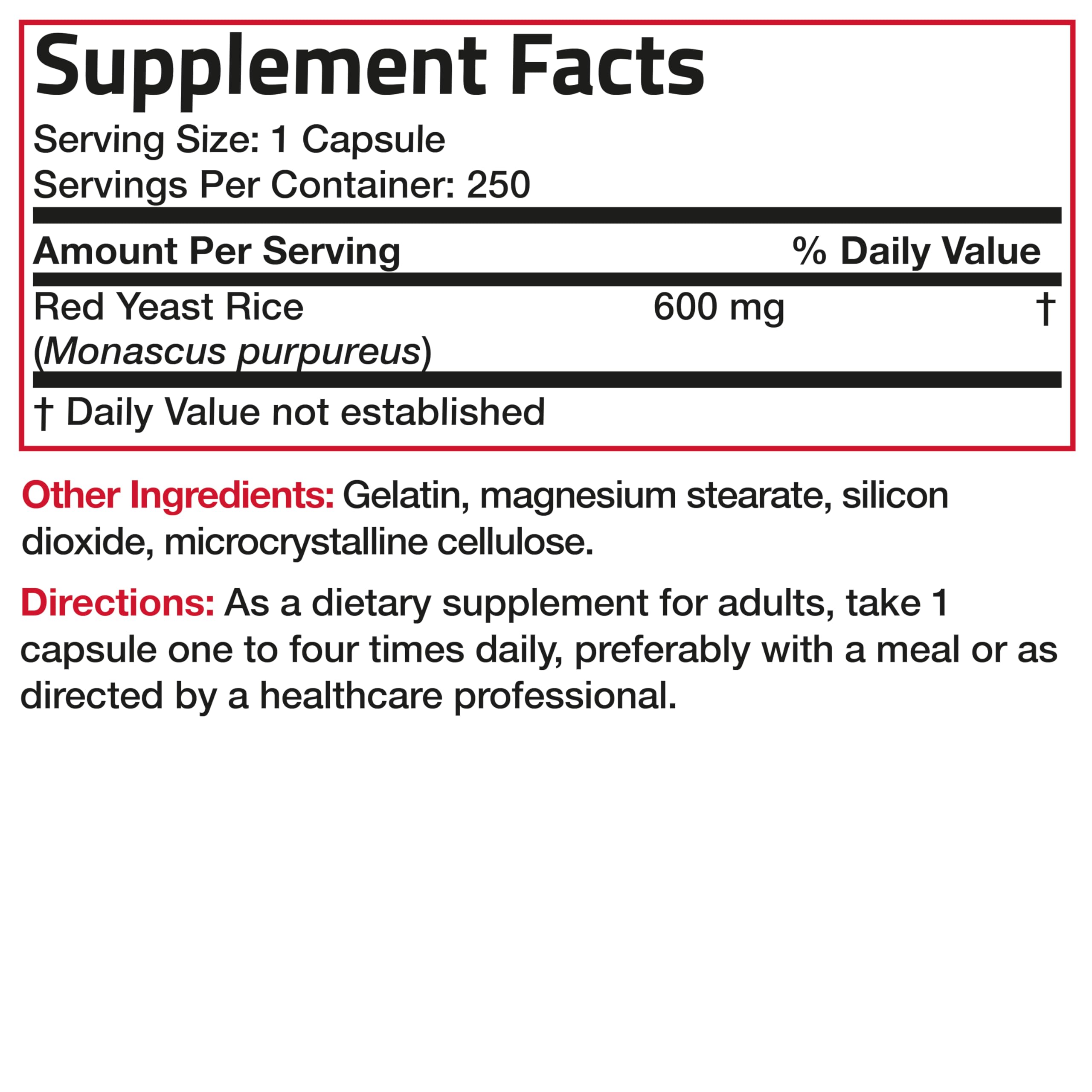 Foto 7 pulgar | Suplemento de Arroz de Levadura Roja Bronson 600 Mg Monascus Purpureus - Venta Internacional