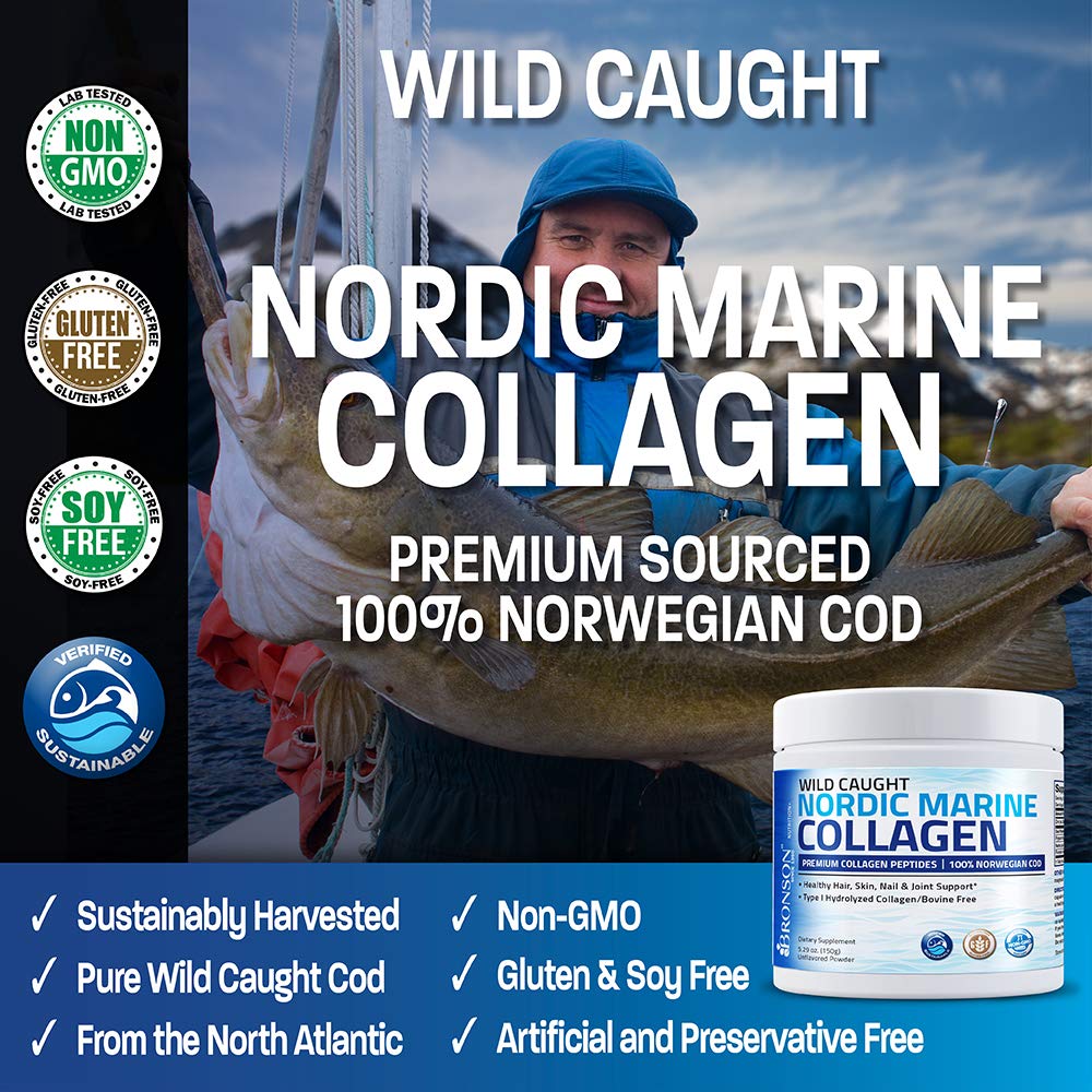 Foto 5 pulgar | Proteína Hidrolizada de Péptidos de Colágeno Marino en Polvo 150 g - Venta Internacional