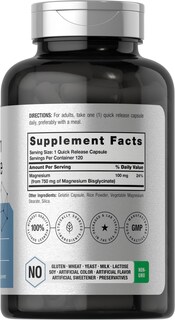 Foto 2 | Suplemento Horbäach Magnesium Bisglycinate de 120 Cápsulas-Venta Internacional