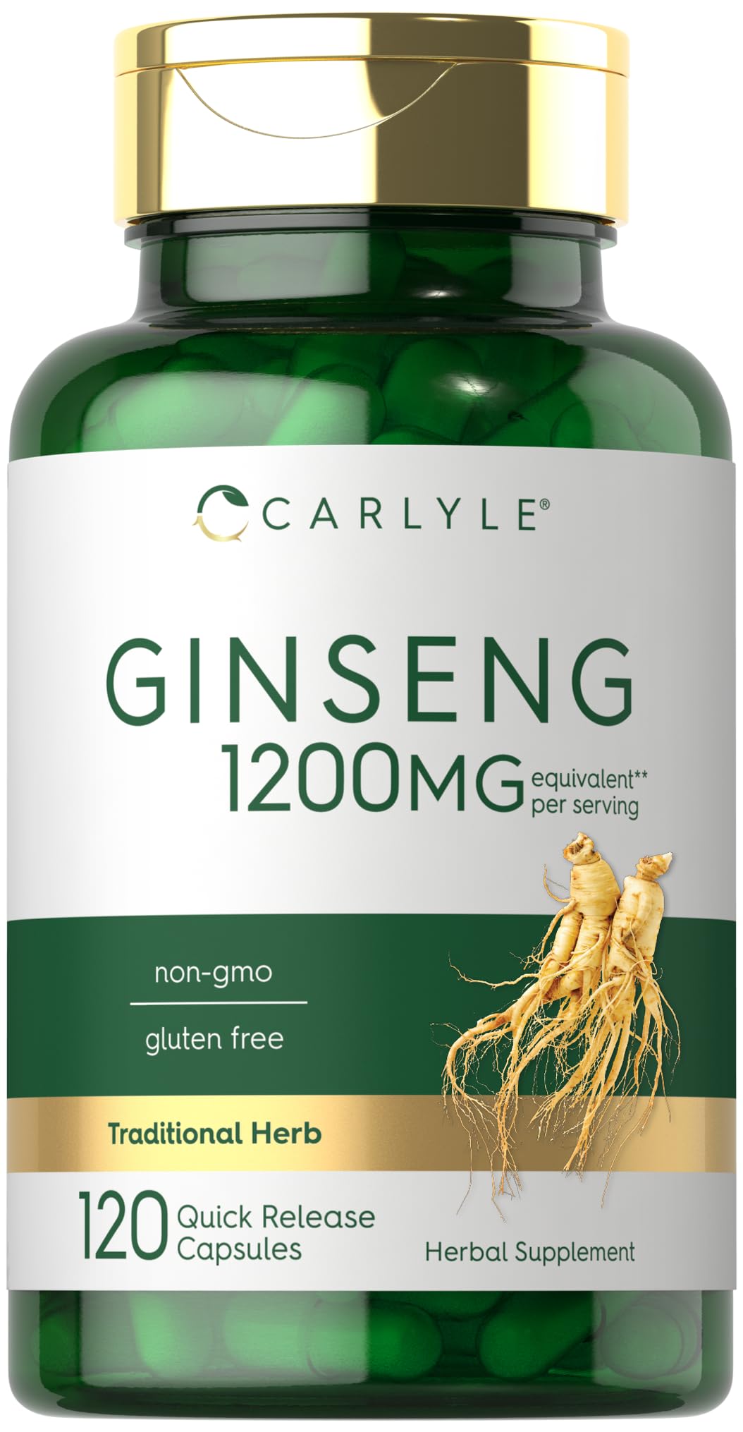 Foto 2 pulgar | Suplemento Carlyle Ginseng 120 Cápsulas de 1200 Mg Sin Ogm - Venta Internacional