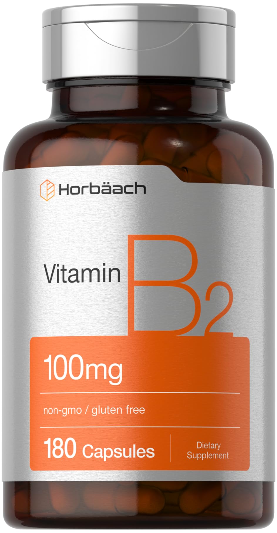 Foto 2 pulgar | Suplemento Horbäach De Vitamina B-2 100 Mg 180 Cápsulas - Venta Internacional.