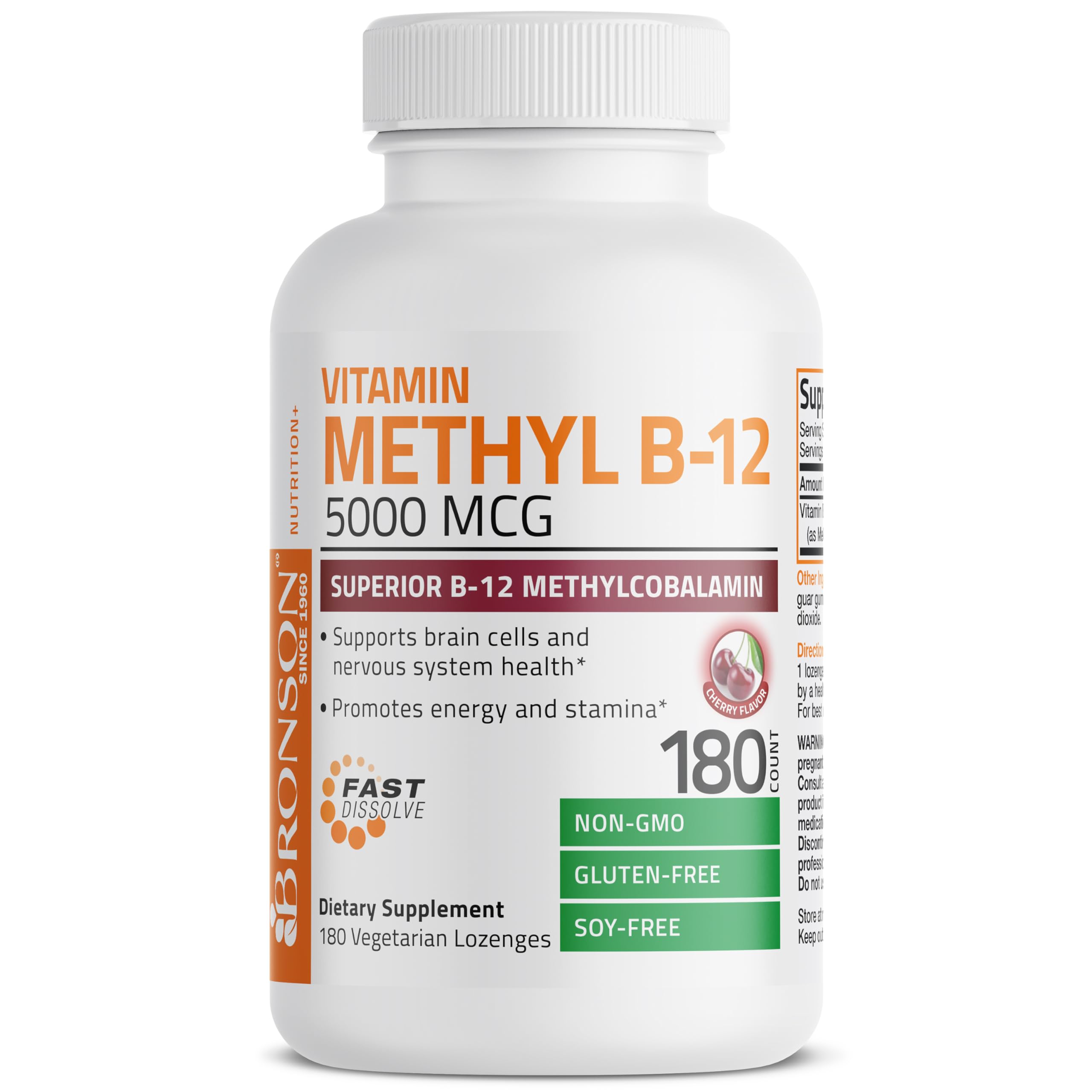 Foto 4 pulgar | Suplemento Bronson Methyl B12 5000 Mcg Vitamina B12 180 Tabletas - Venta Internacional