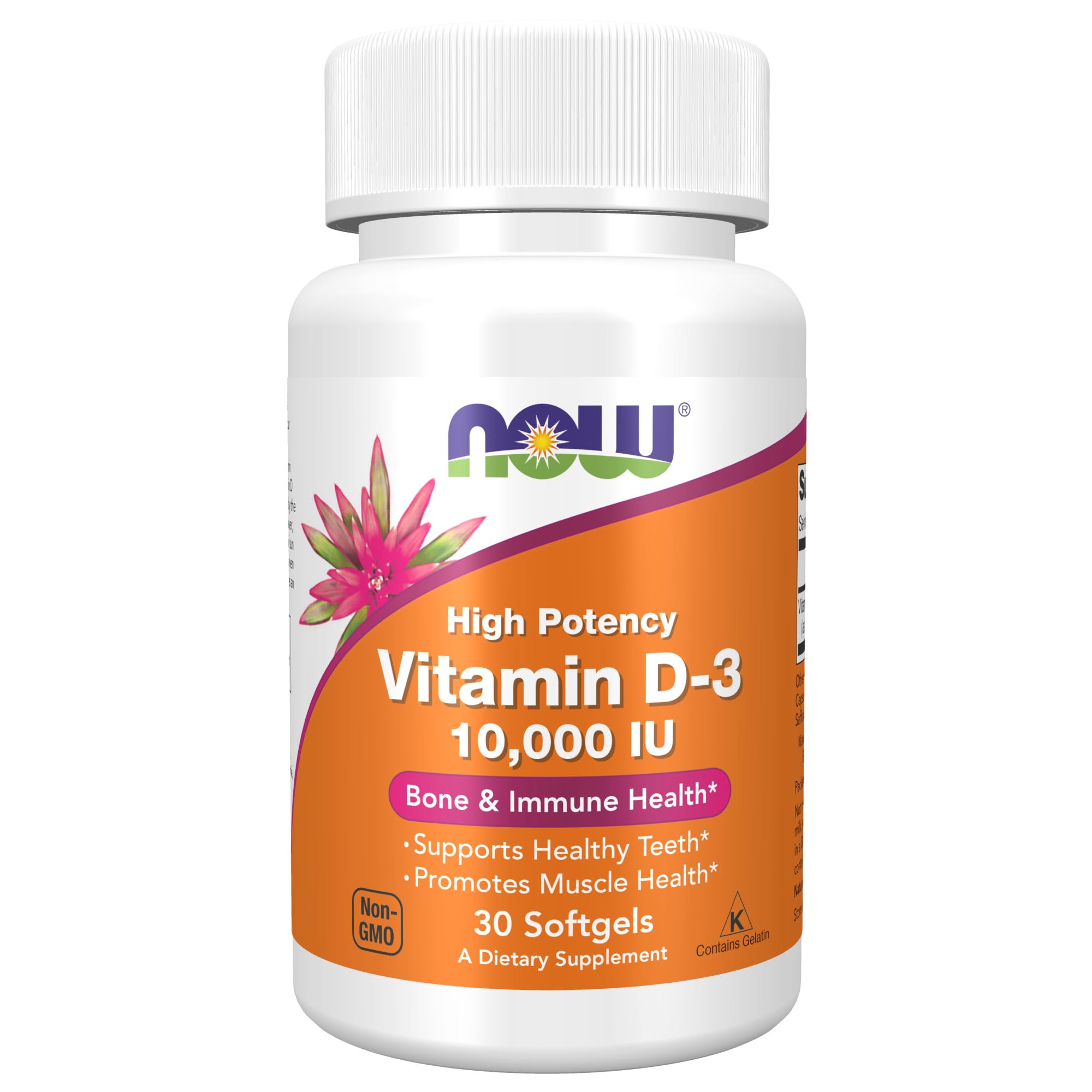 Suplemento Now Foods Vitamina D-3 10 000 Ui 30 Cápsulas - Venta Internacional