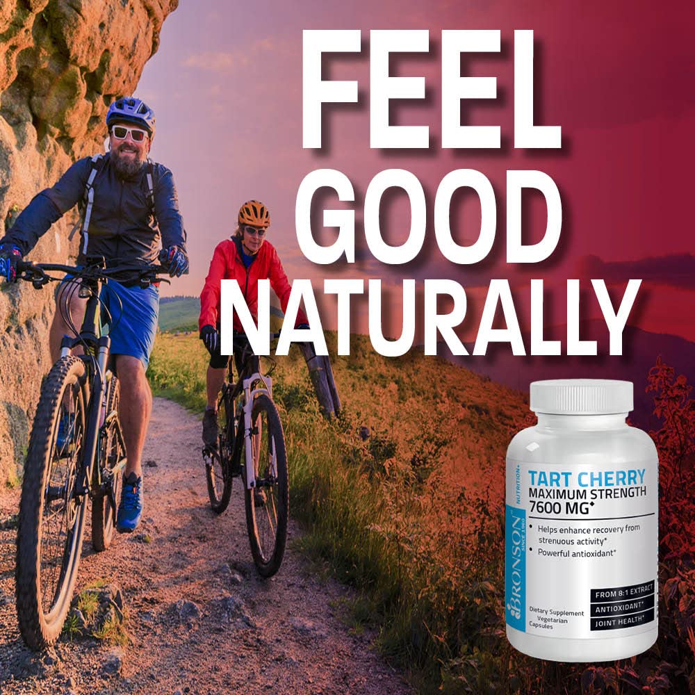 Foto 4 pulgar | Suplemento Bronson Tart Cherry 7600 Mg 180 Cápsulas - Venta Internacional