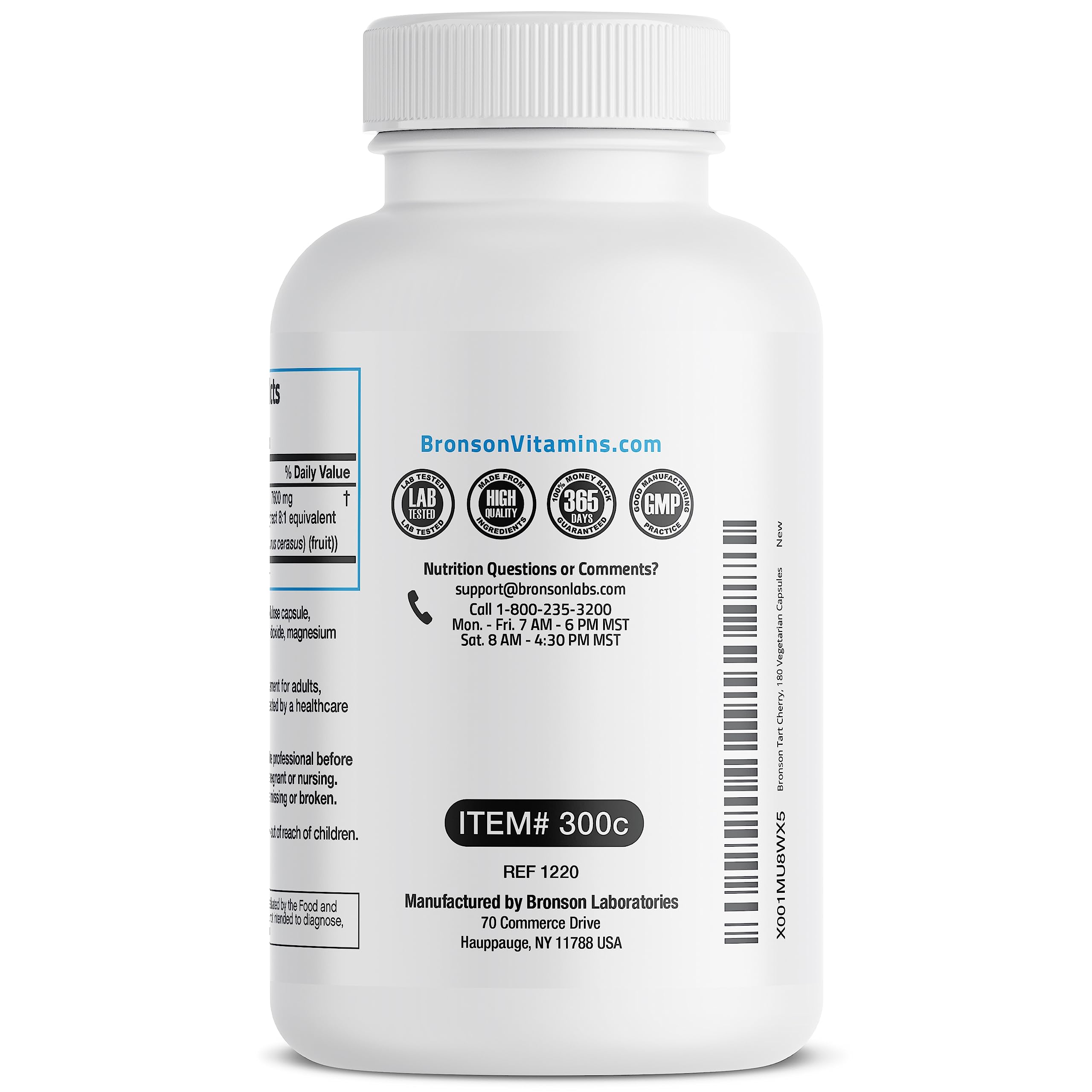 Foto 6 pulgar | Suplemento Bronson Tart Cherry 7600 Mg 180 Cápsulas - Venta Internacional