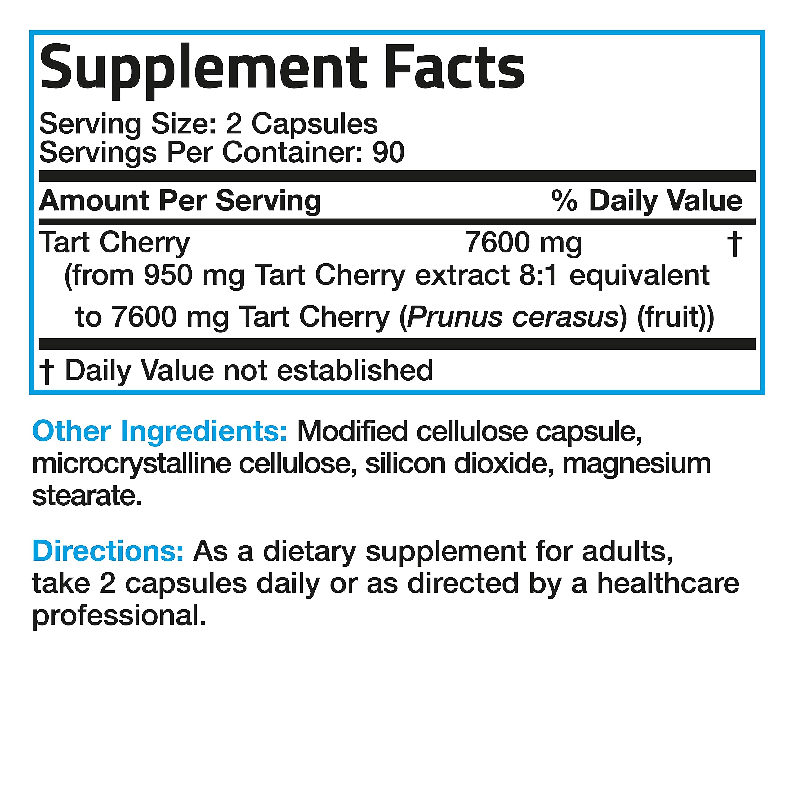 Foto 7 pulgar | Suplemento Bronson Tart Cherry 7600 Mg 180 Cápsulas - Venta Internacional