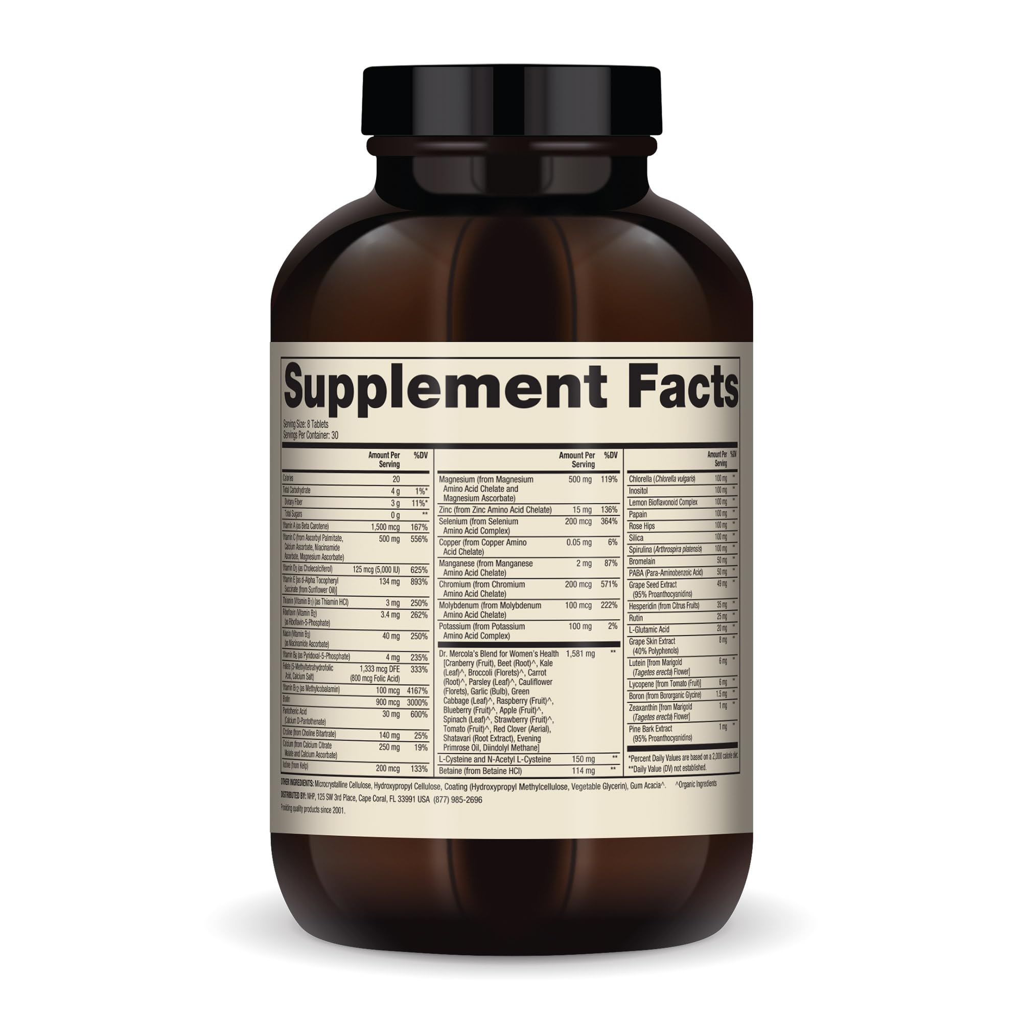 Foto 3 | Suplemento Dr. Mercola Whole-food Complex Women 240 Comprimidos - Venta Internacional