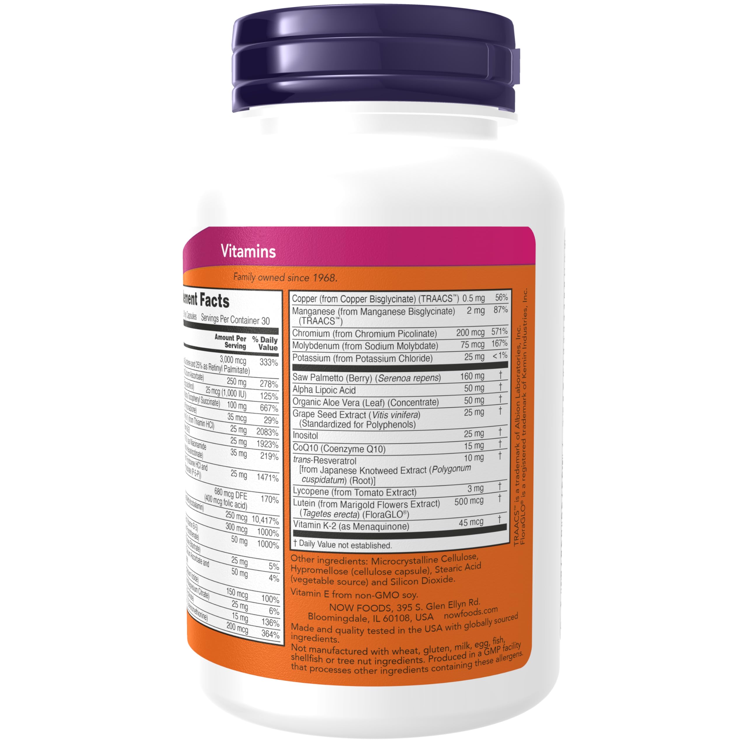 Foto 3 pulgar | Suplementos Now Foods Adam Multivitamínico 90 Cápsulas para Hombres - Venta Internacional