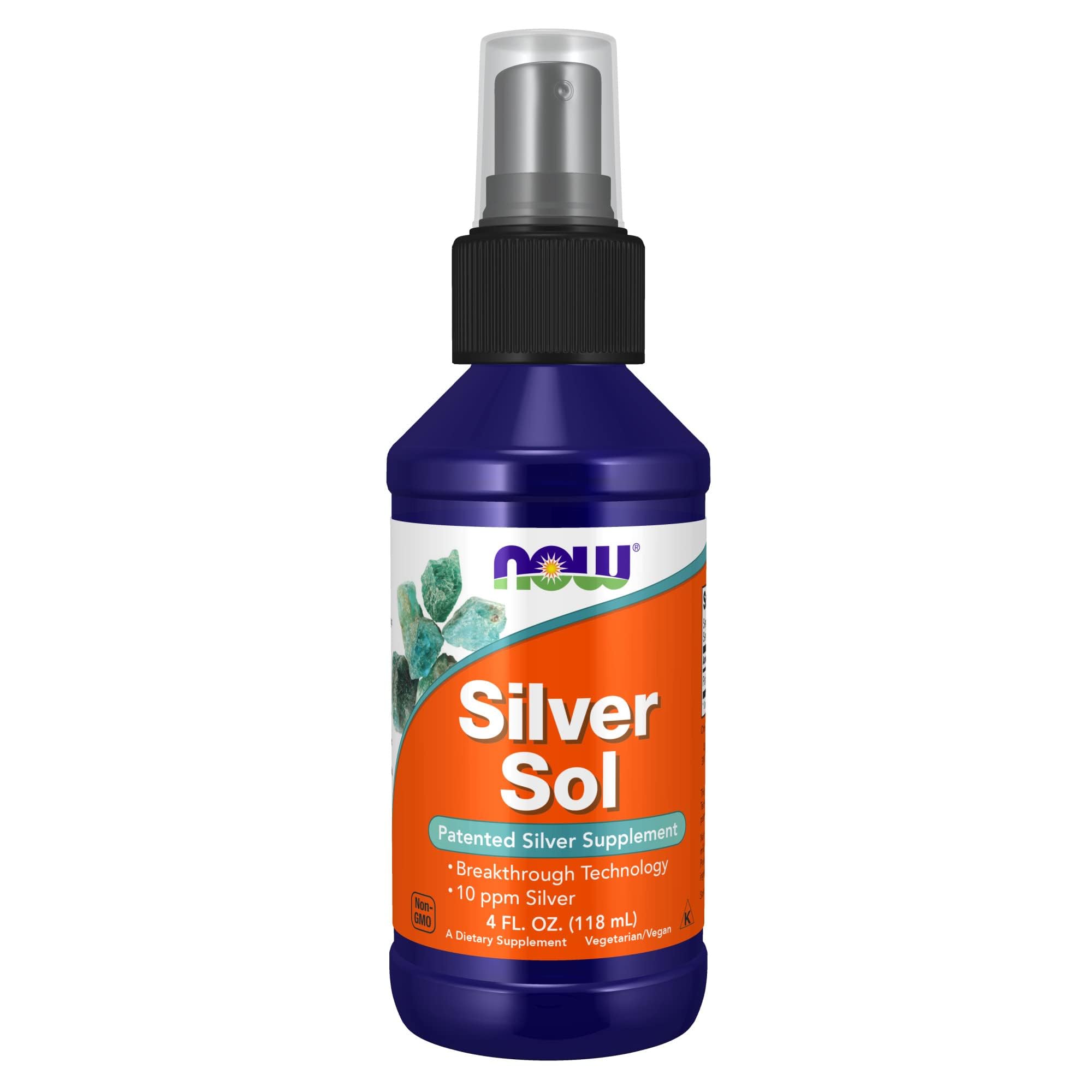Foto 2 pulgar | Suplemento Now Foods Silver Sol 10 Plata Elemental 118 Ml - Venta Internacional